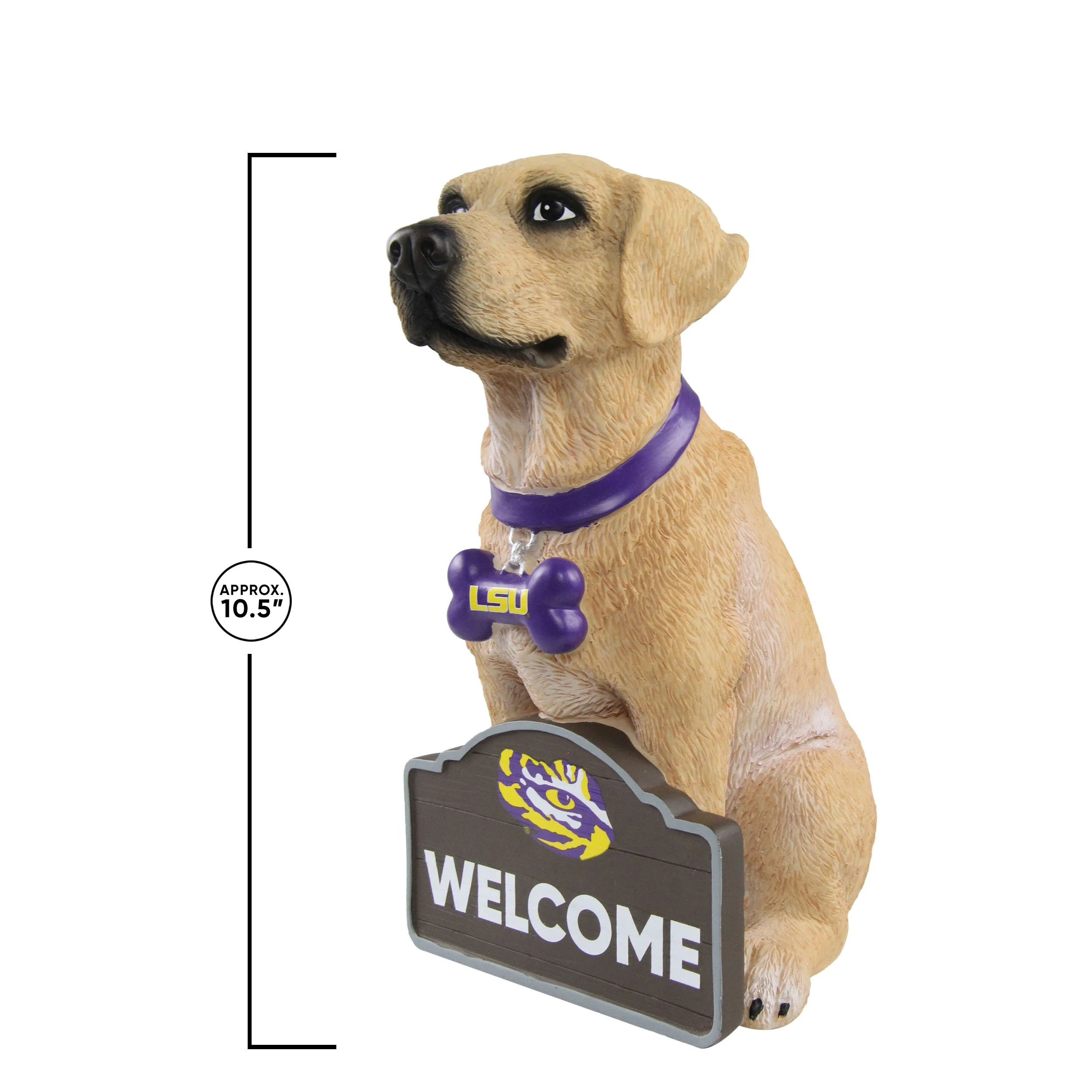 LSU Tigers NCAA Yellow Labrador Statue - Image 2