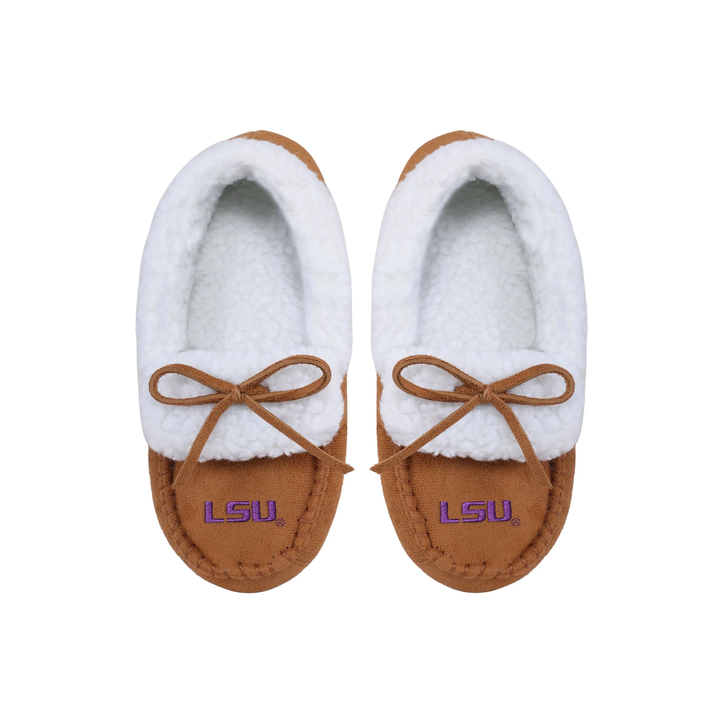 LSU Tigers NCAA Youth Moccasin Slippers - Image 4