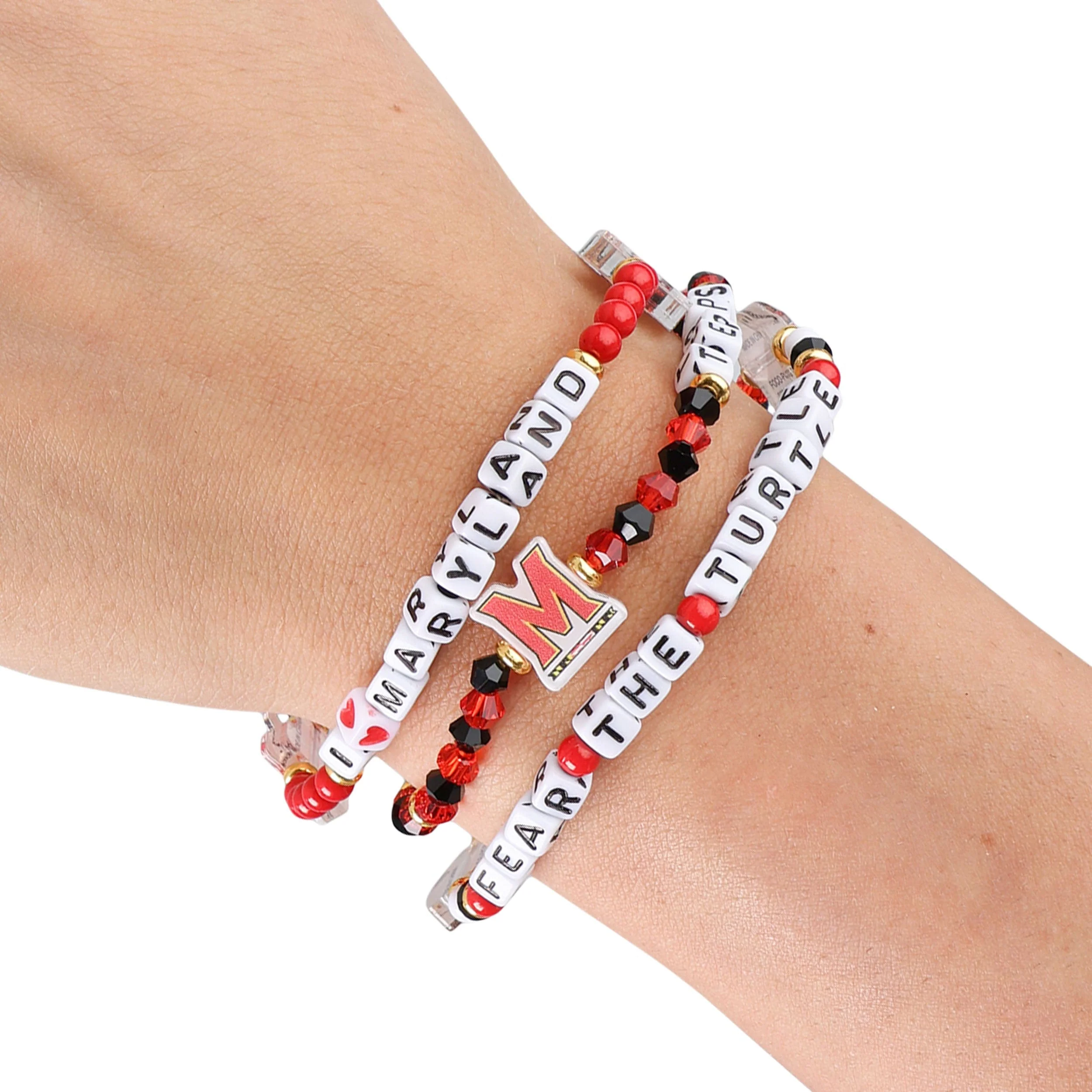 Maryland Terrapins NCAA 3 Pack Friendship Bracelet - Image 4