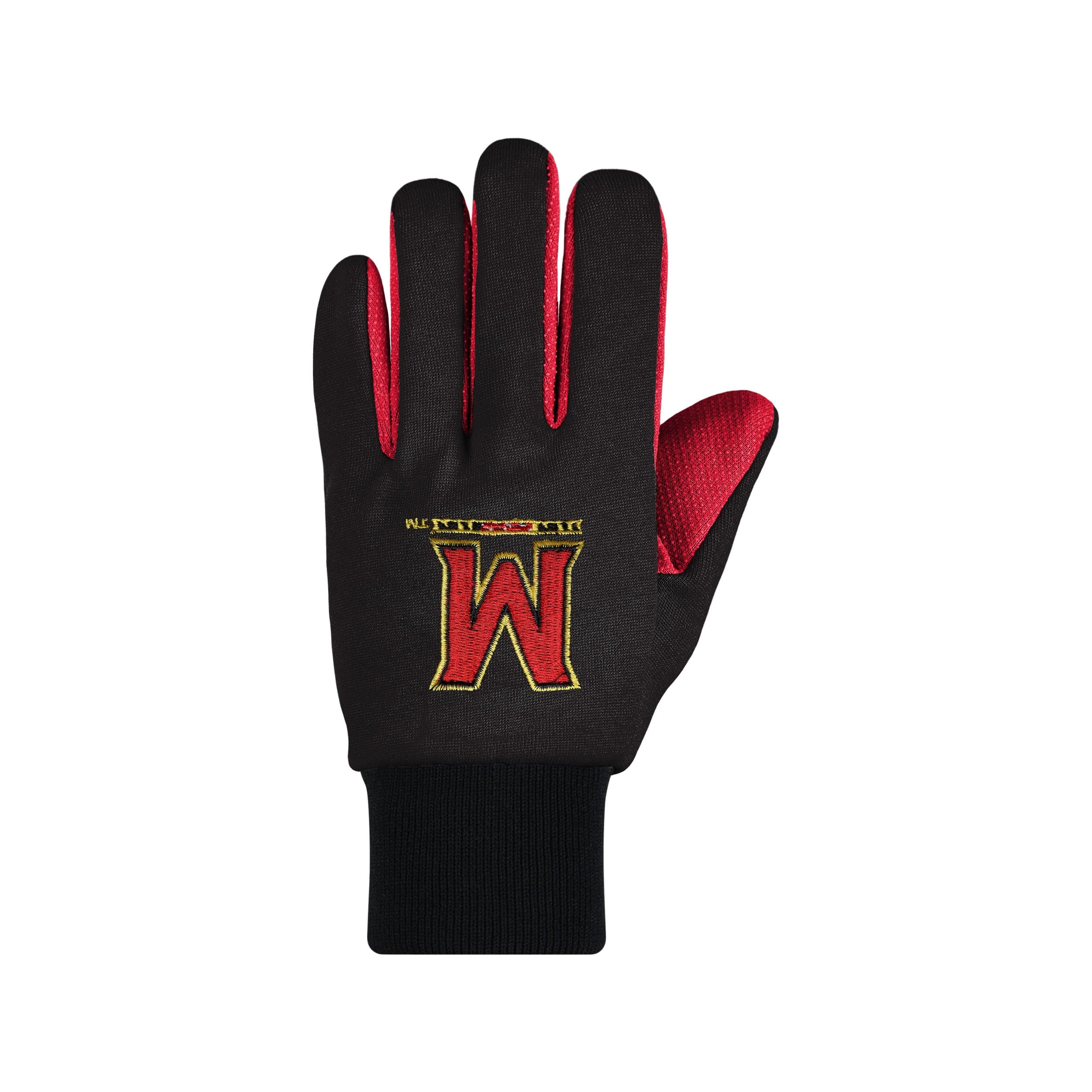 Maryland Terrapins NCAA Colored Palm Utility Gloves - Image 2
