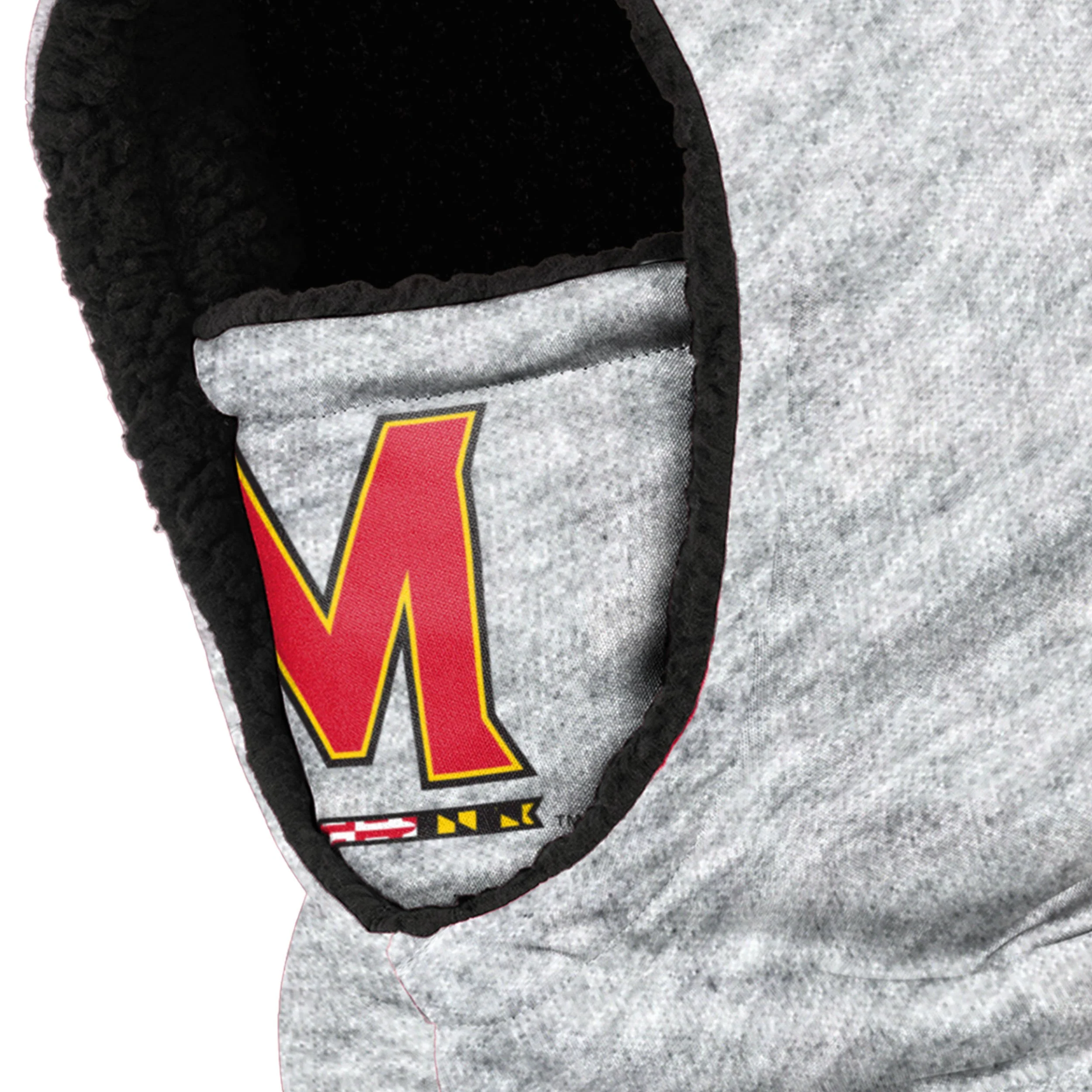 Maryland Terrapins NCAA Heather Grey Big Logo Hooded Gaiter - Image 3