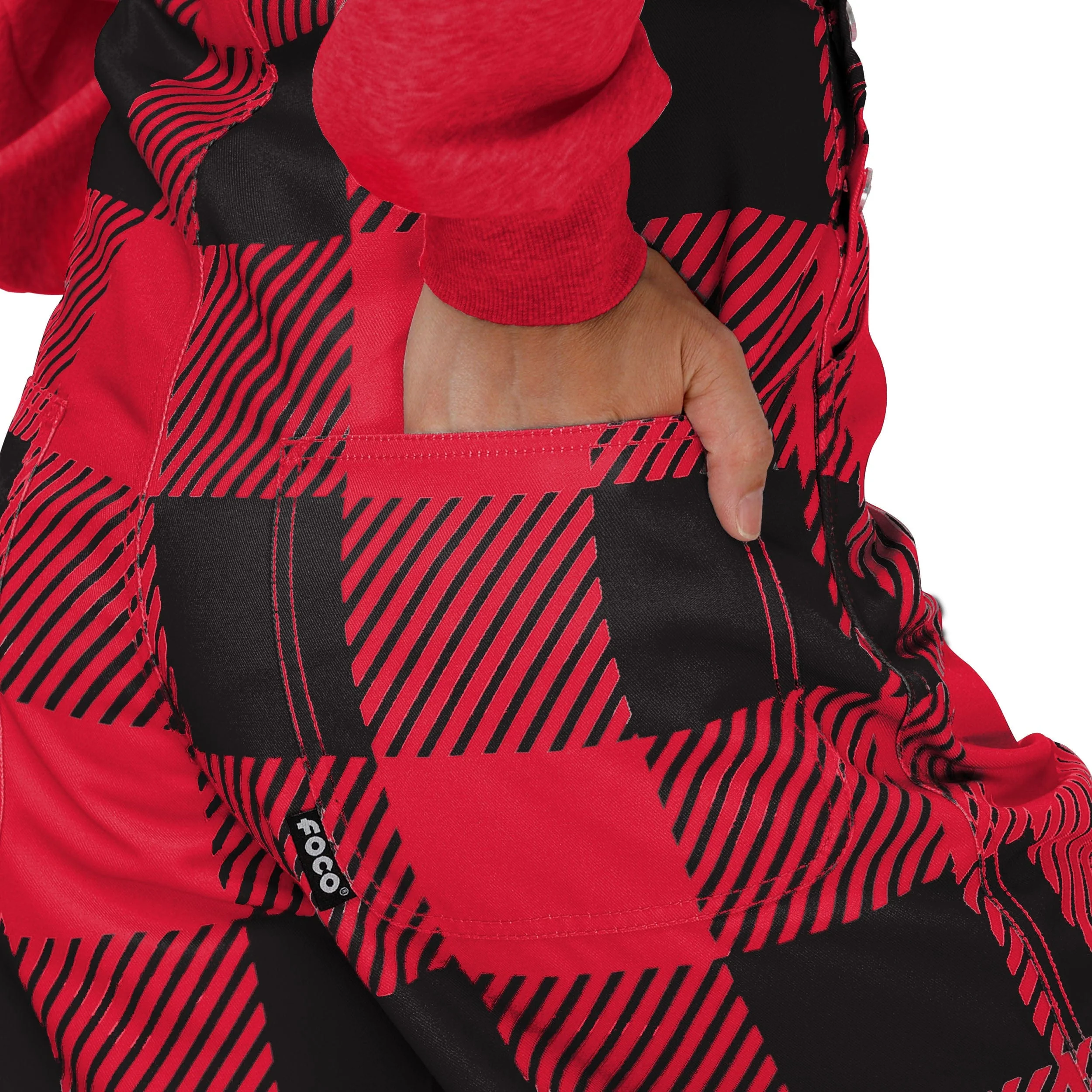 Maryland Terrapins NCAA Womens Plaid Bib Overalls - Image 6