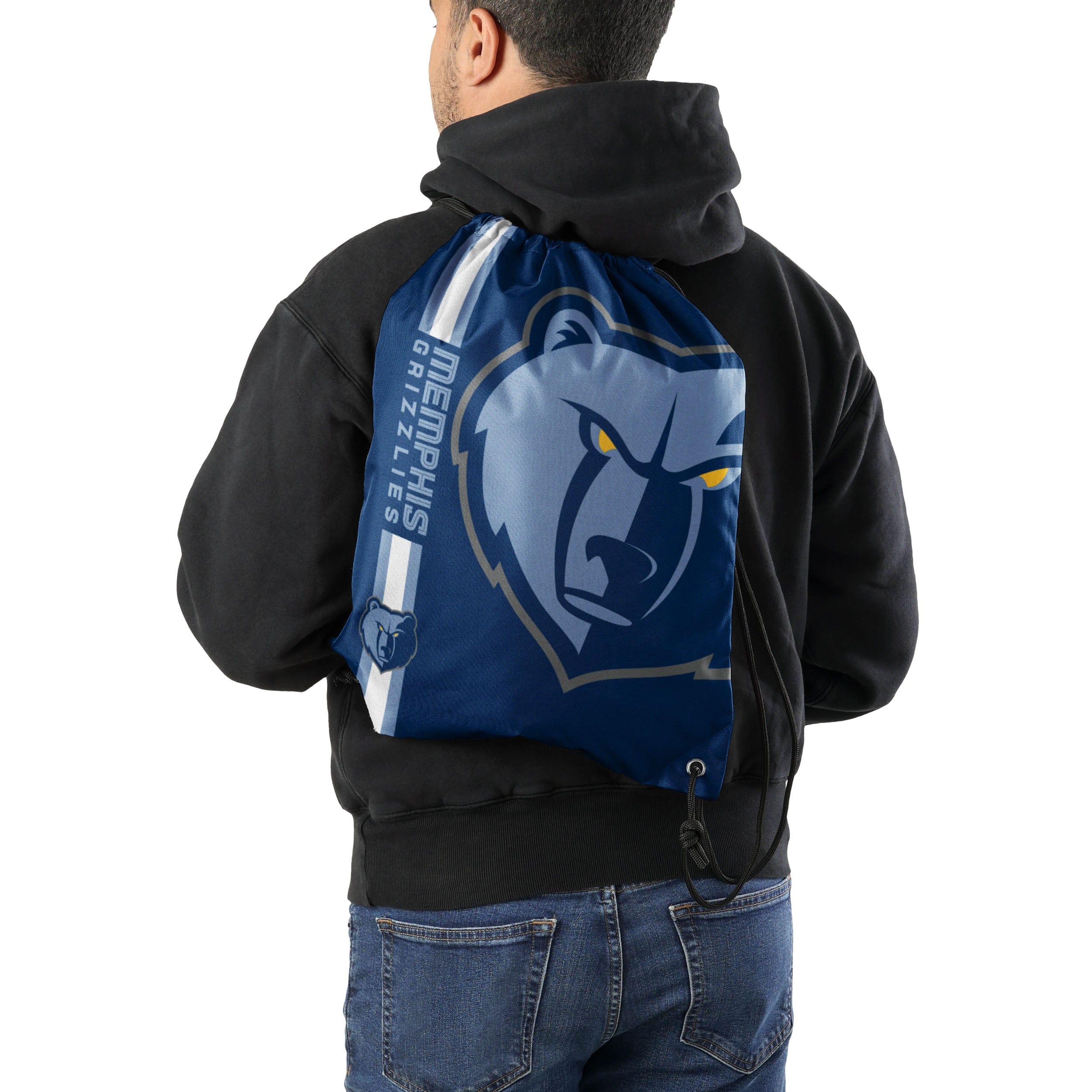 Memphis Grizzlies NBA Big Logo Drawstring Backpack - Image 2