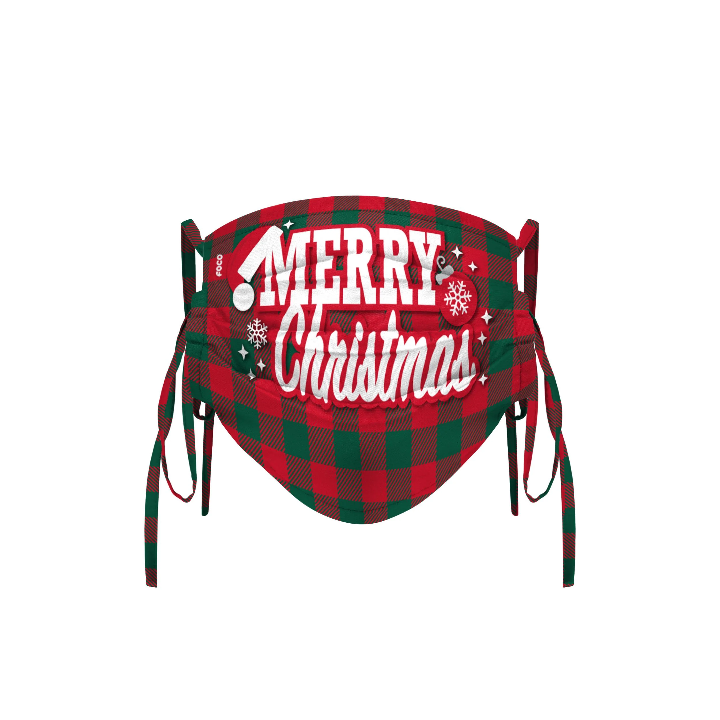 Merry Christmas Tie-Back Face Cover - Image 2