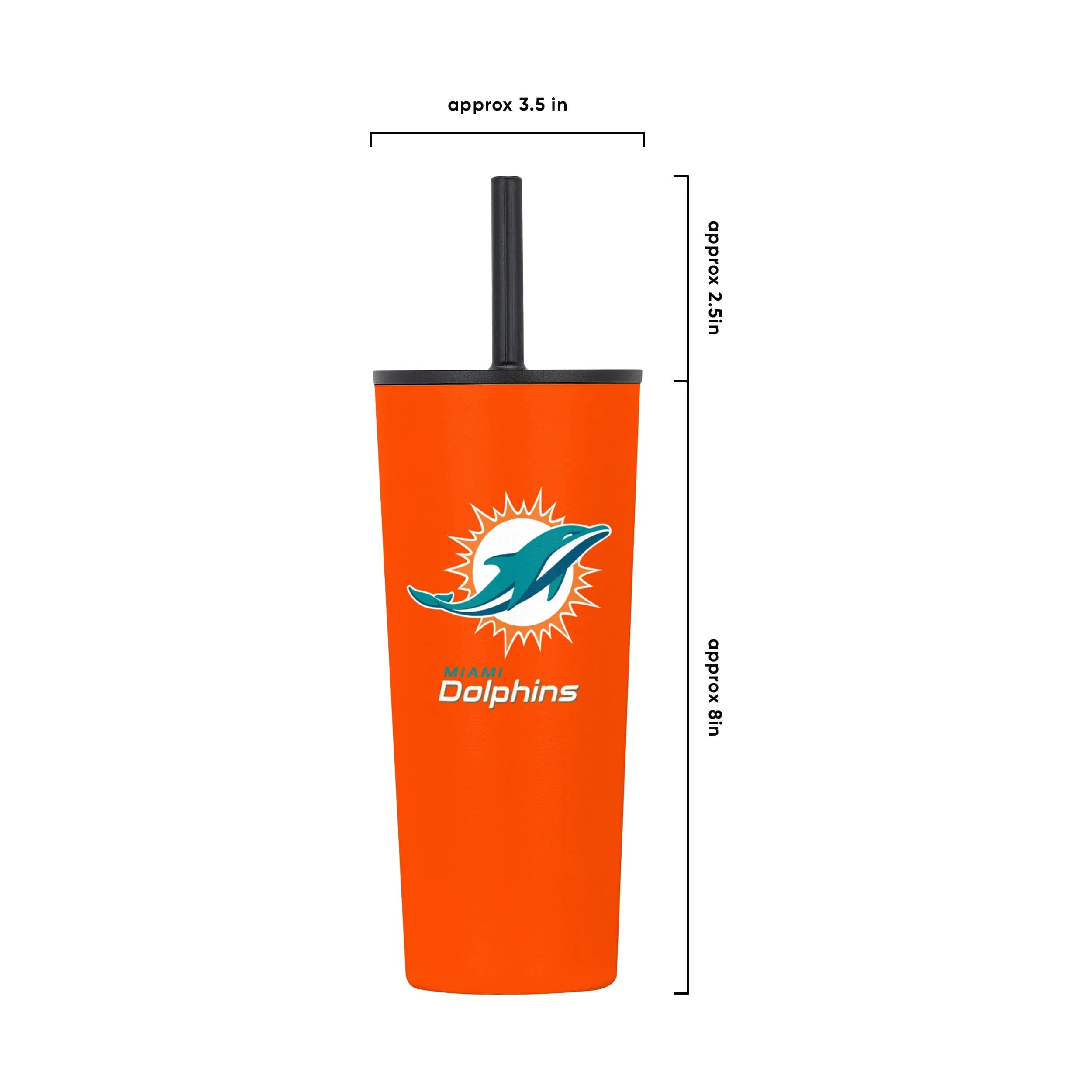 Miami Dolphins NFL 22 oz Travel Tumbler - Image 5