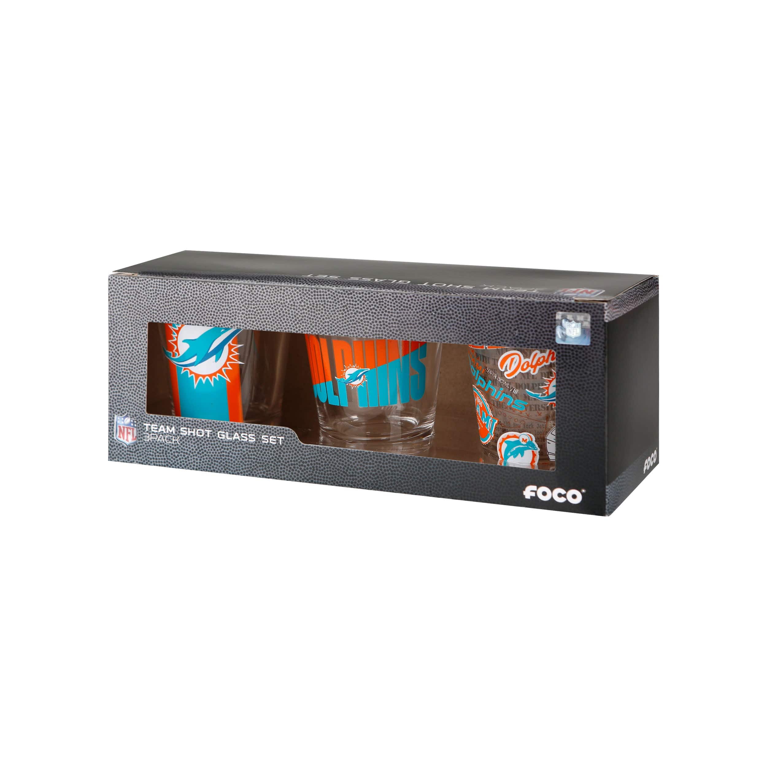 Miami Dolphins NFL 3 Pack Shot Glass - Image 5