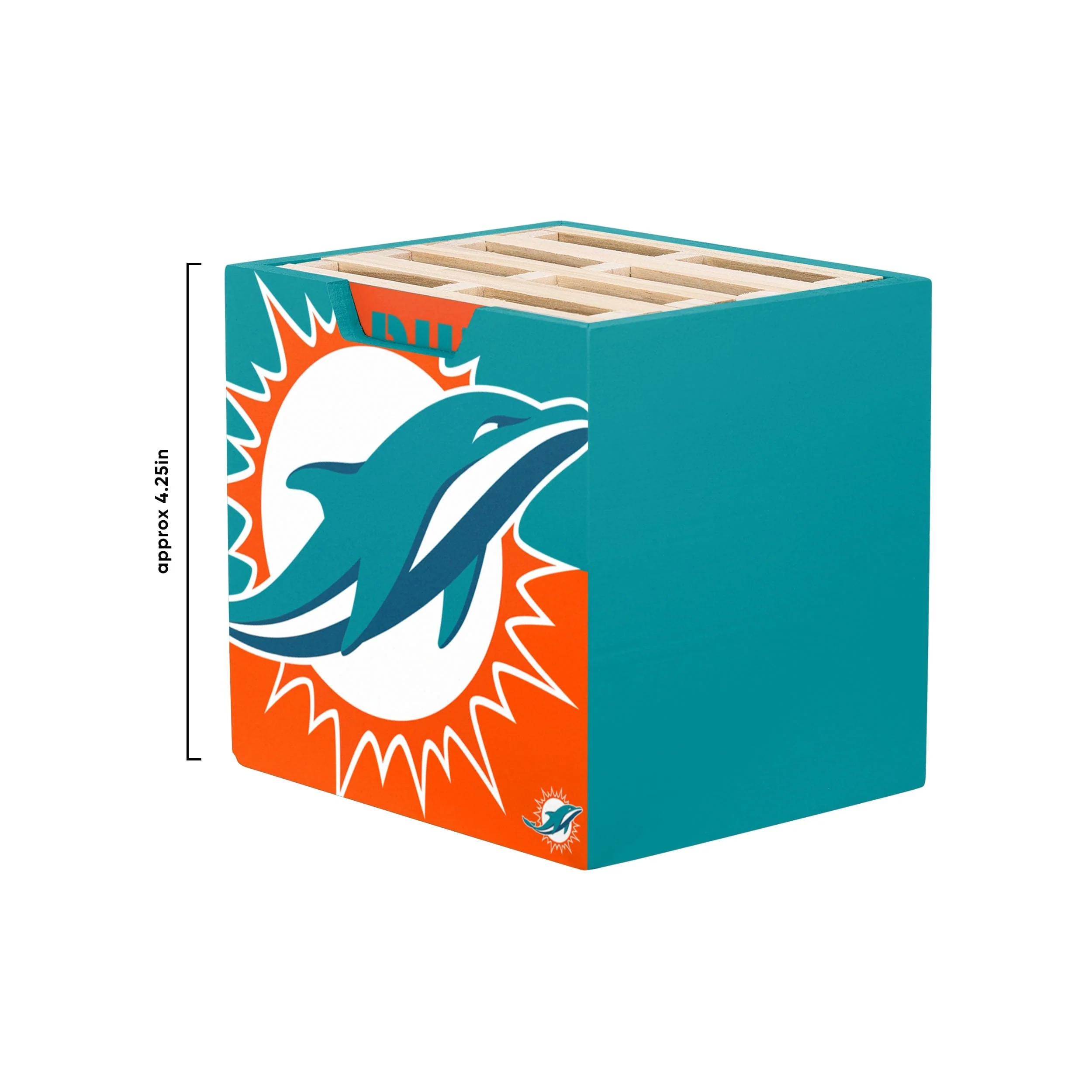 Miami Dolphins NFL 4 Pack Pallet Coaster Set - Image 4