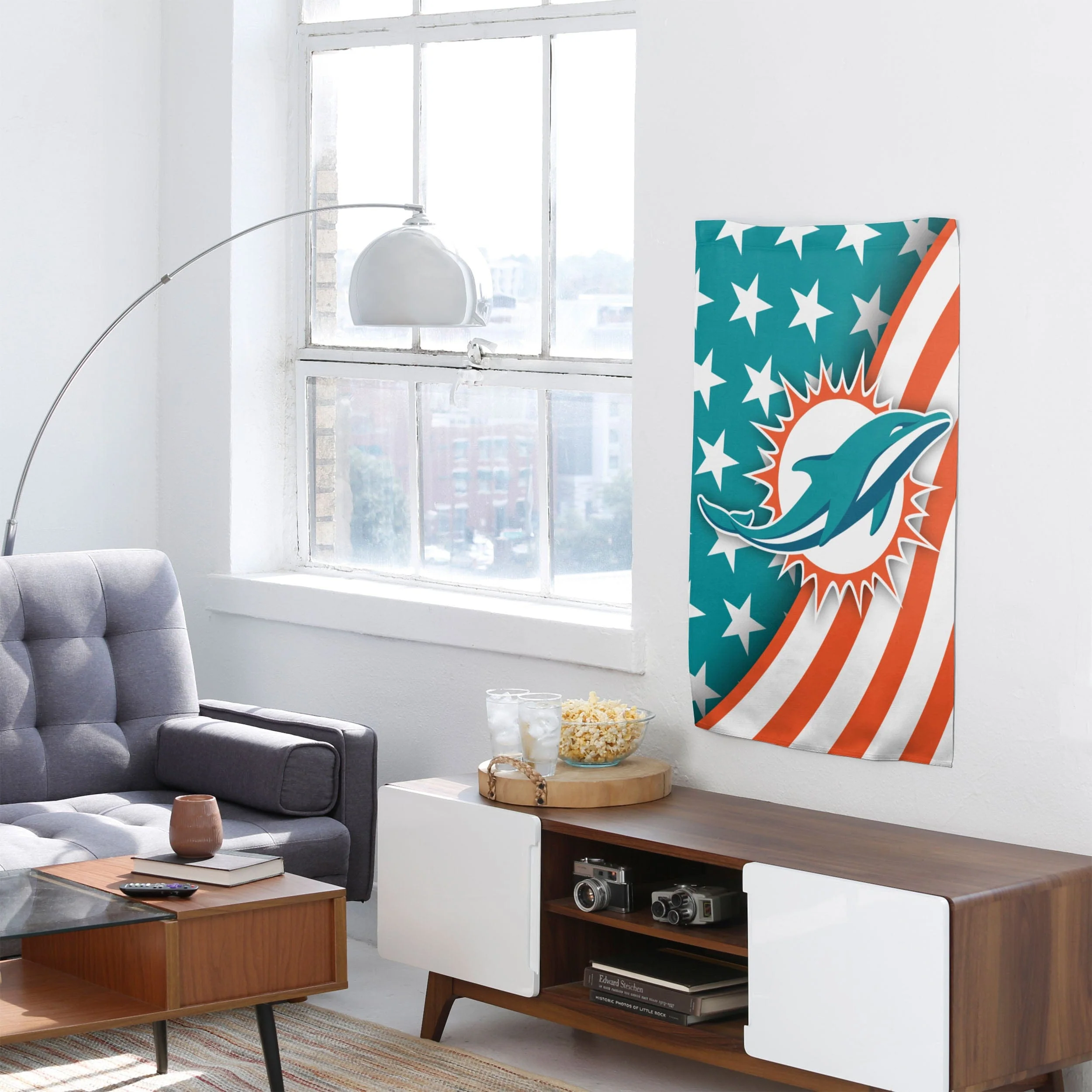 Miami Dolphins NFL Americana Vertical Flag - Image 4