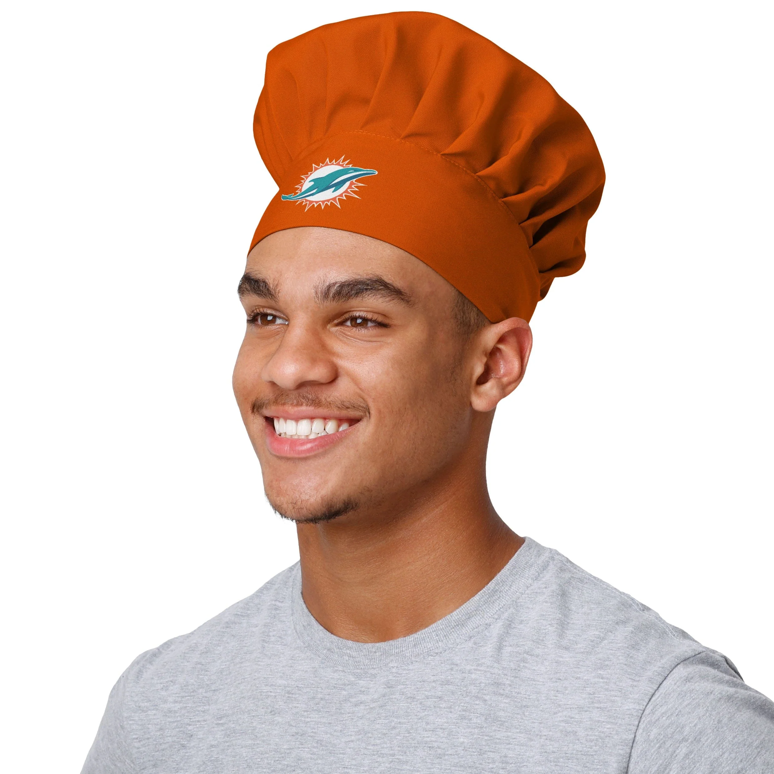 Miami Dolphins NFL Big Logo Chef Hat - Image 5