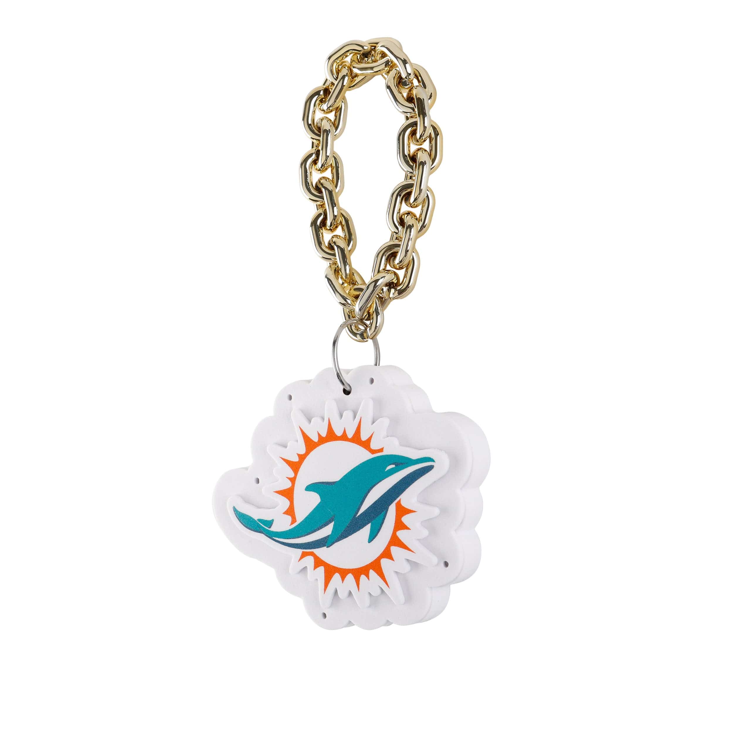 Miami Dolphins NFL Big Logo Light Up Chain Ornament - Image 2