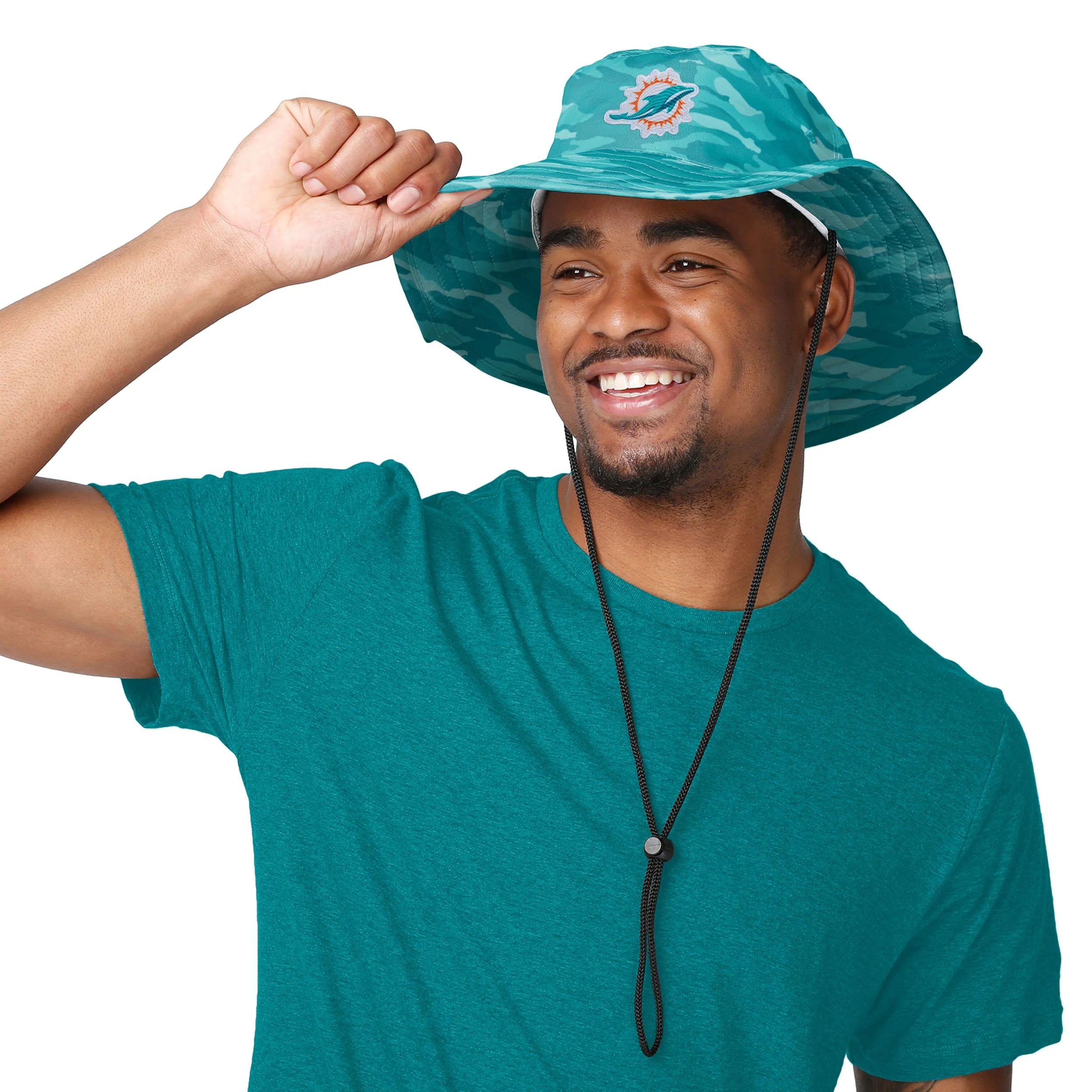 Miami Dolphins NFL Camo Boonie Hat - Image 2