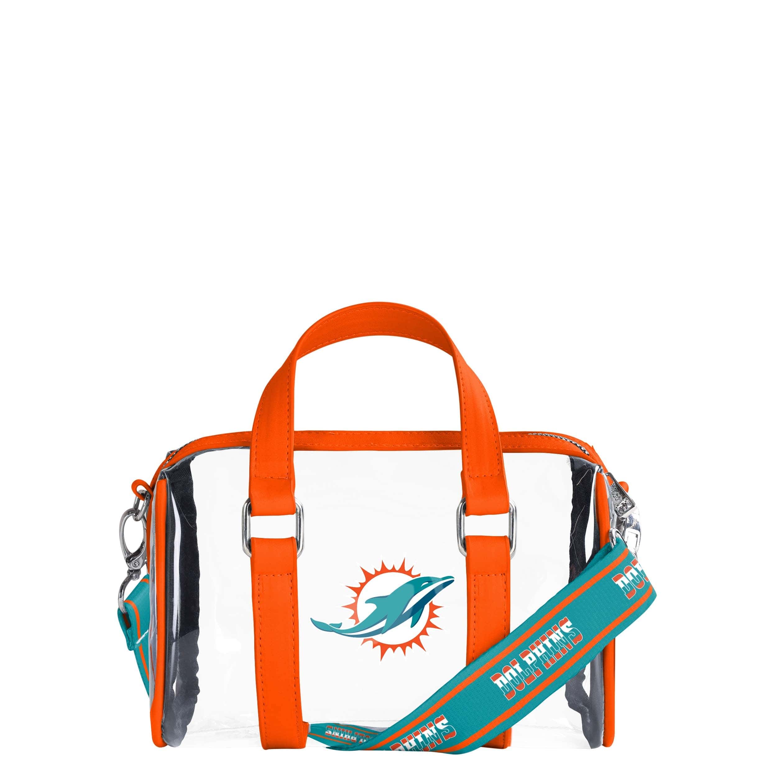 Miami Dolphins NFL Clear Barrel Bag