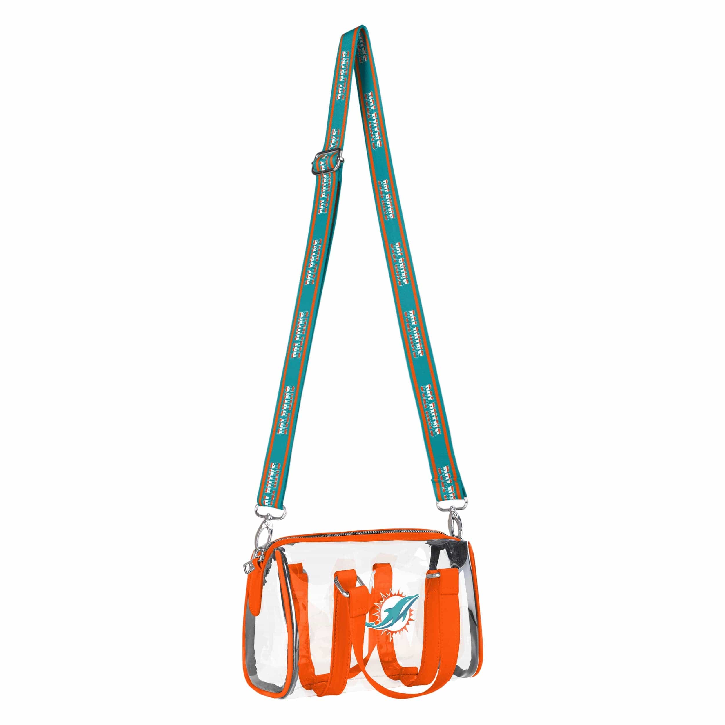 Miami Dolphins NFL Clear Barrel Bag - Image 2