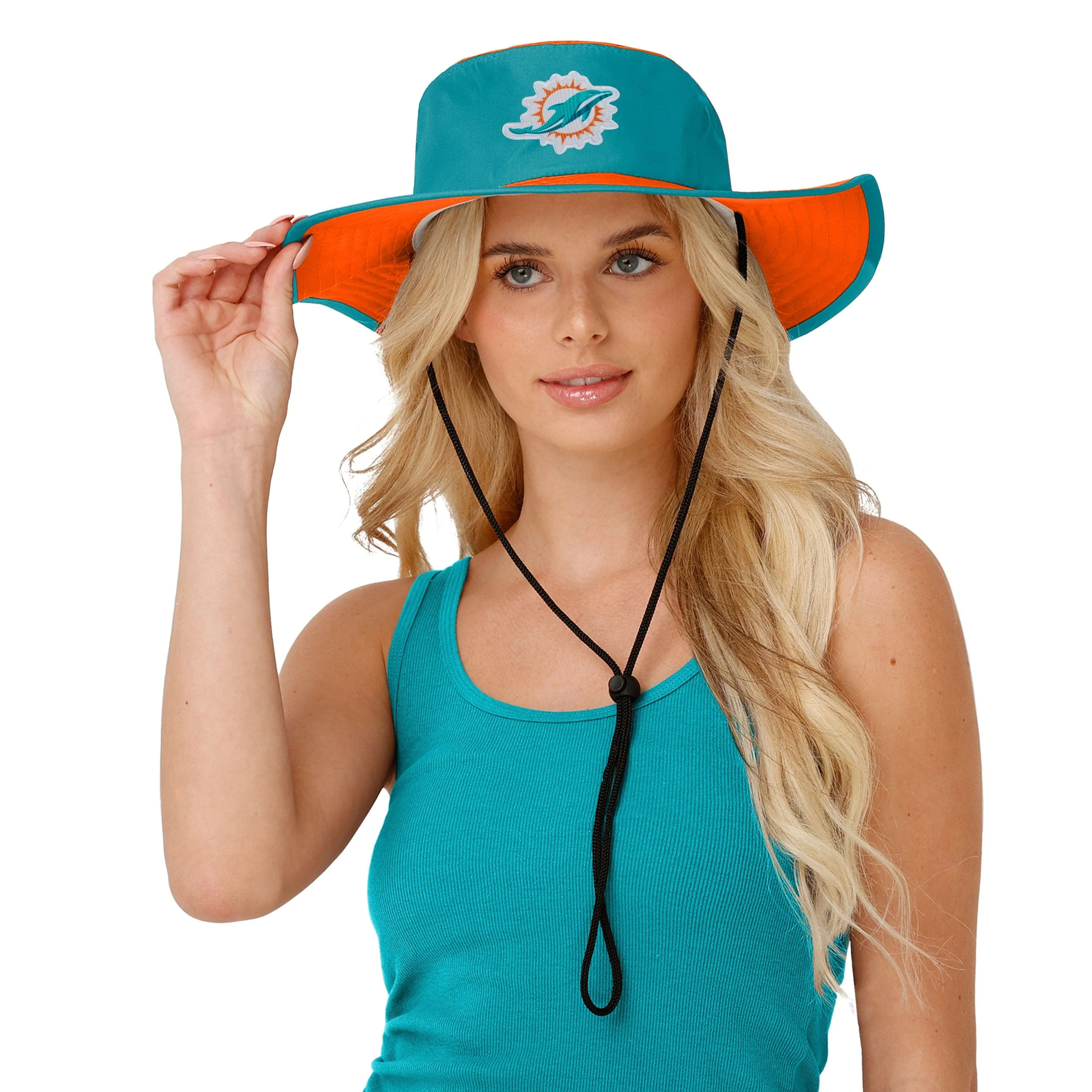 Miami Dolphins NFL Colorblock Boonie Hat - Image 2