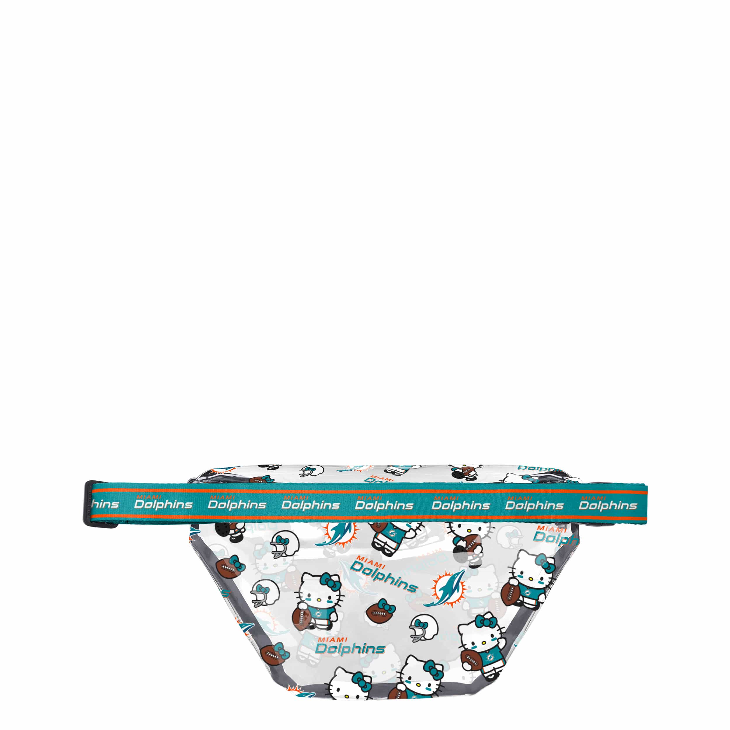 Miami Dolphins NFL Hello Kitty® Clear Fanny Pack (PREORDER - SHIPS MID JULY) - Image 2