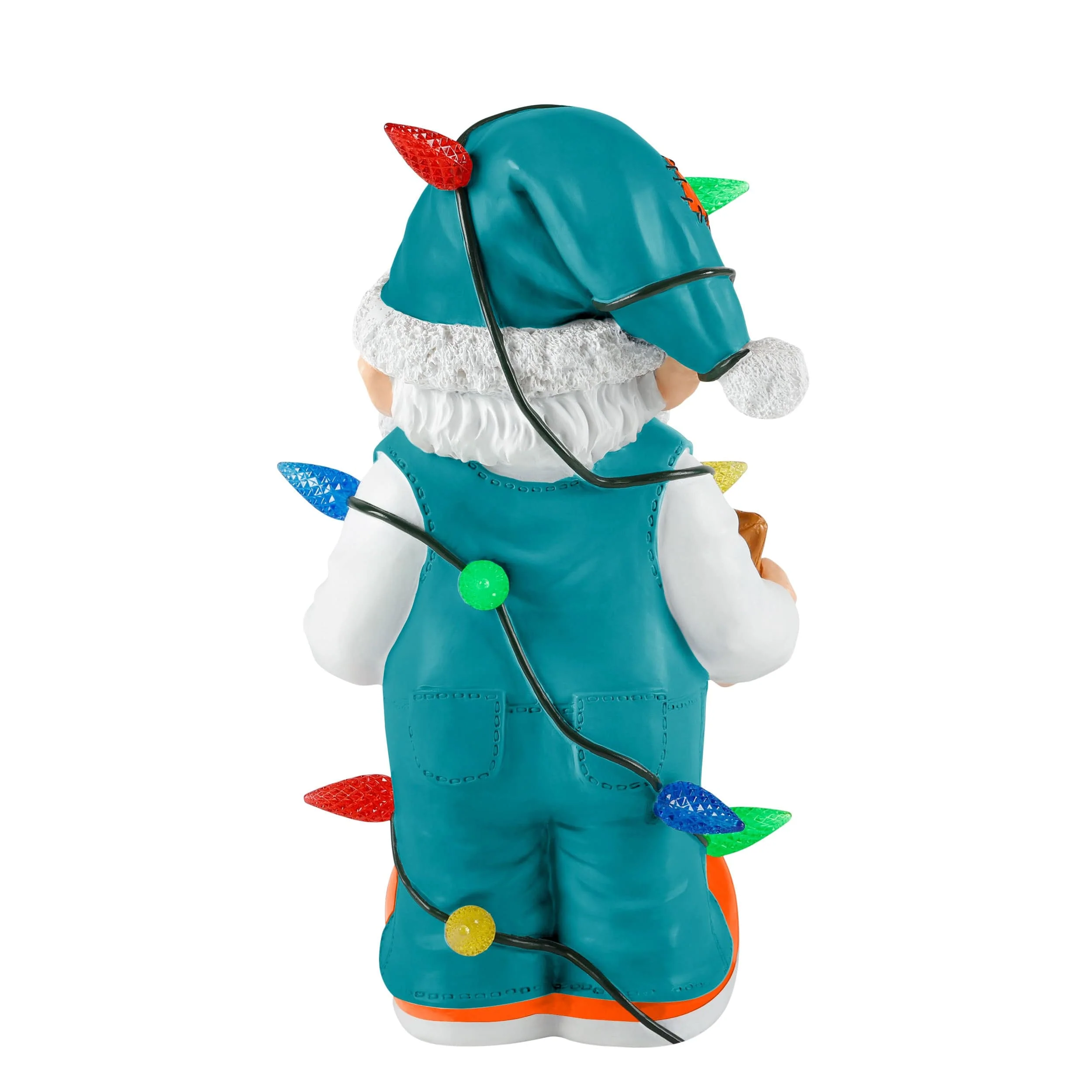 Miami Dolphins NFL Light Up Holiday Gnome - Image 3