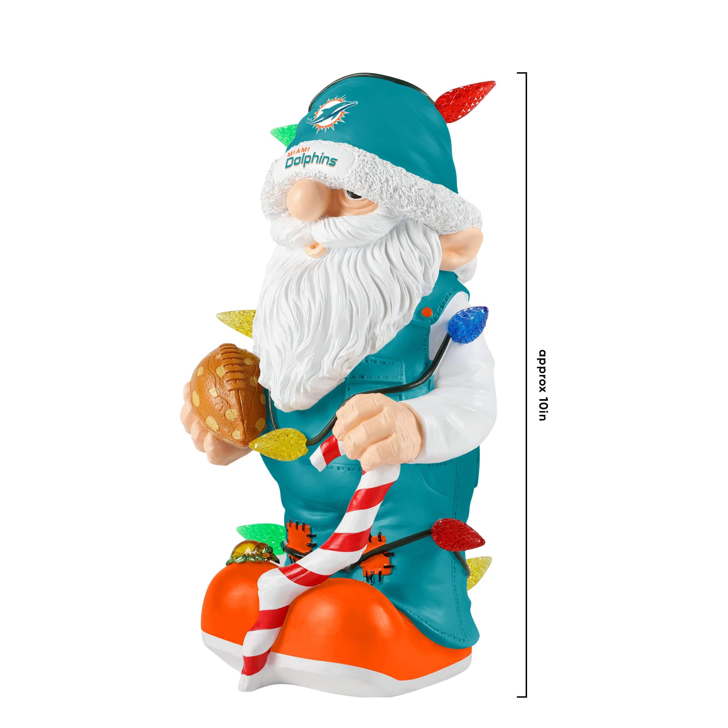 Miami Dolphins NFL Light Up Holiday Gnome - Image 4