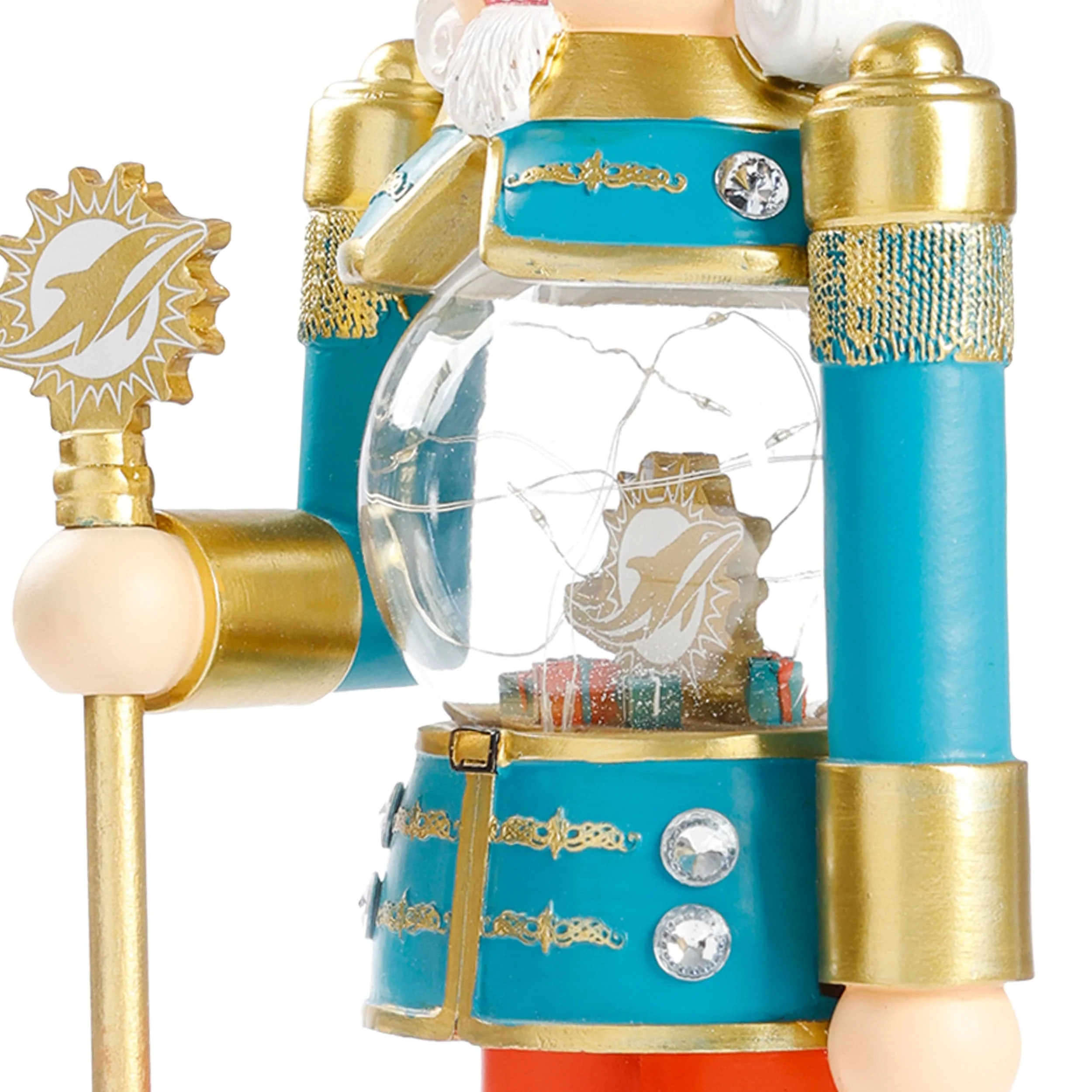 Miami Dolphins NFL Light Up Nutcracker - Image 5