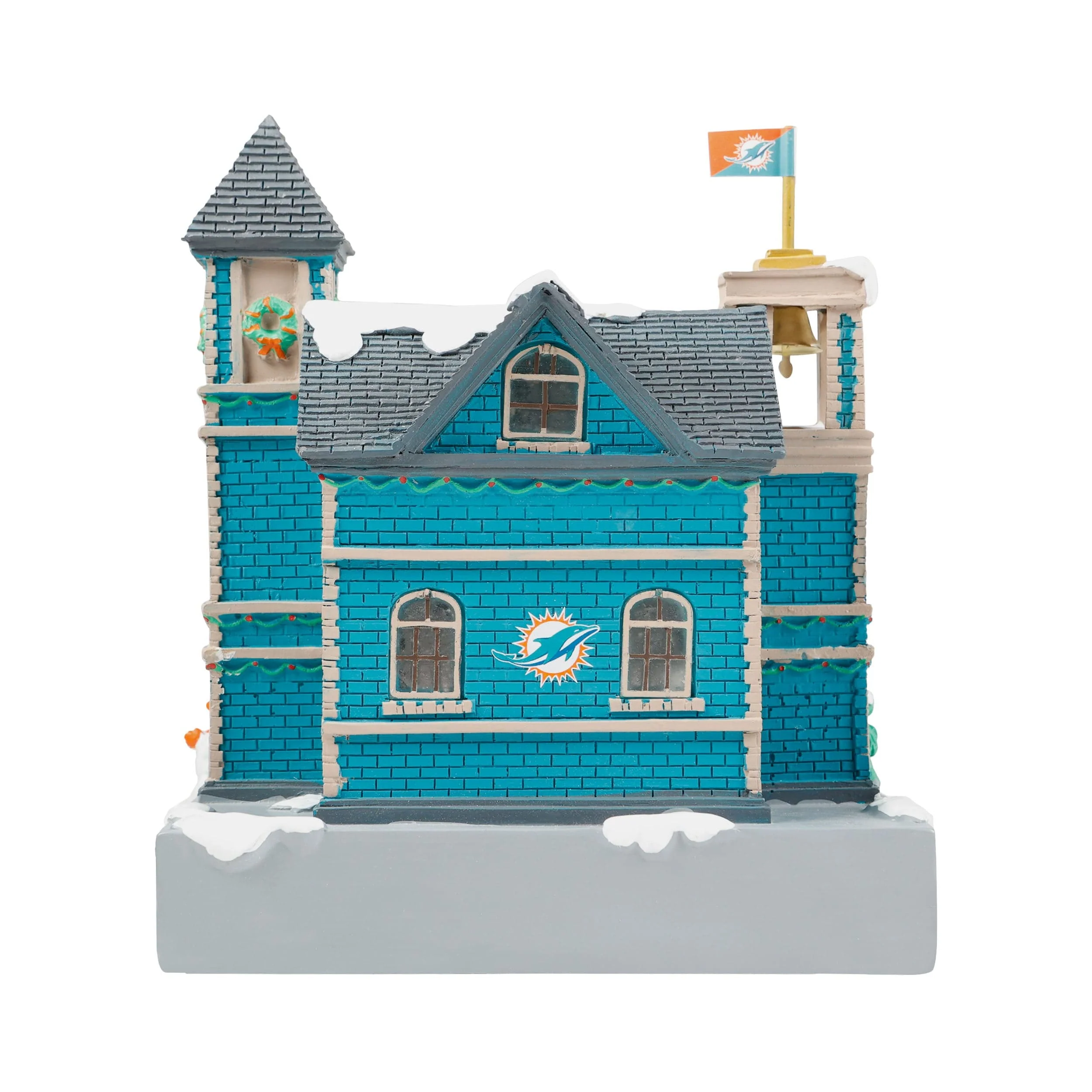 Miami Dolphins NFL Light Up Resin Team Firehouse - Image 5