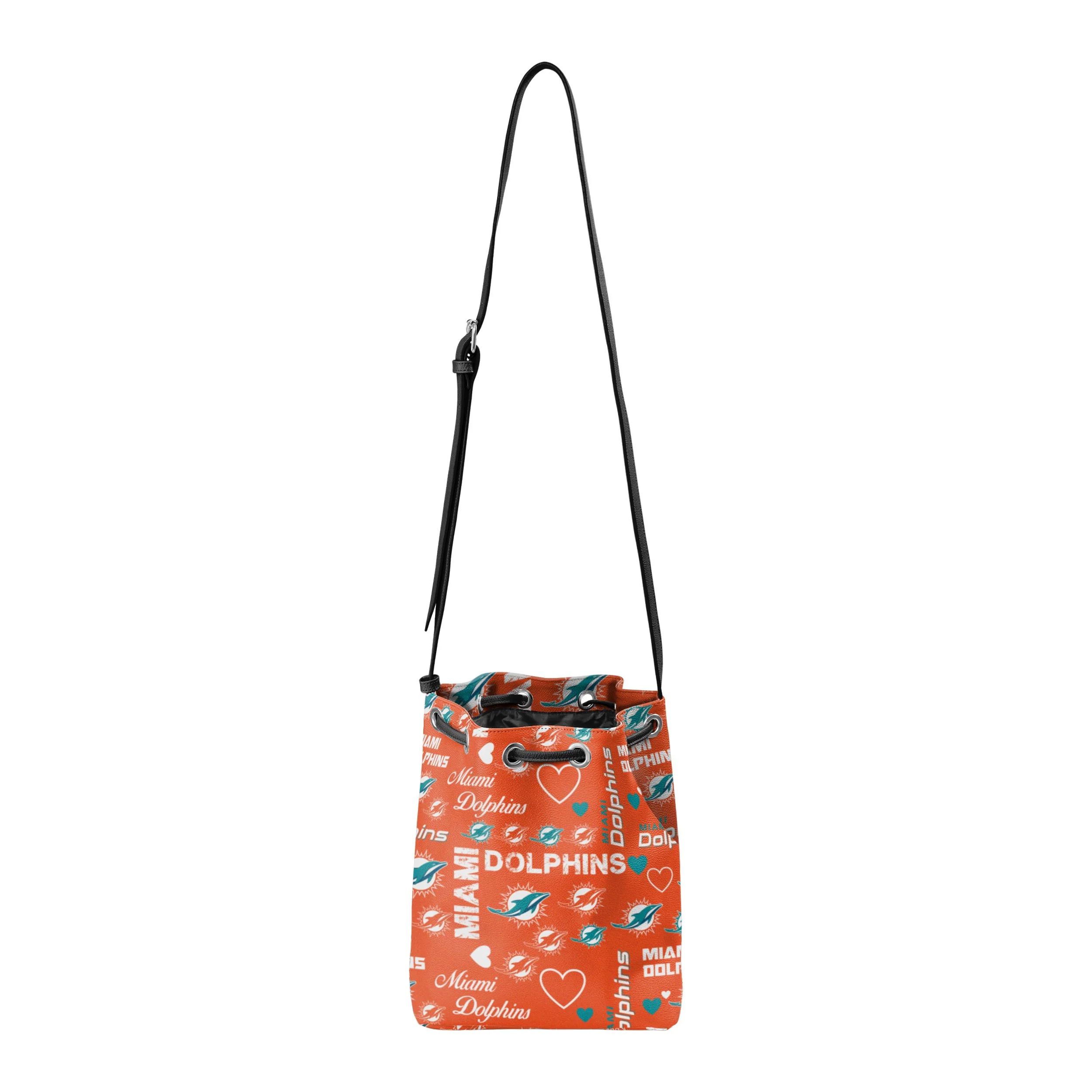 Miami Dolphins NFL Logo Love Cinch Purse - Image 5