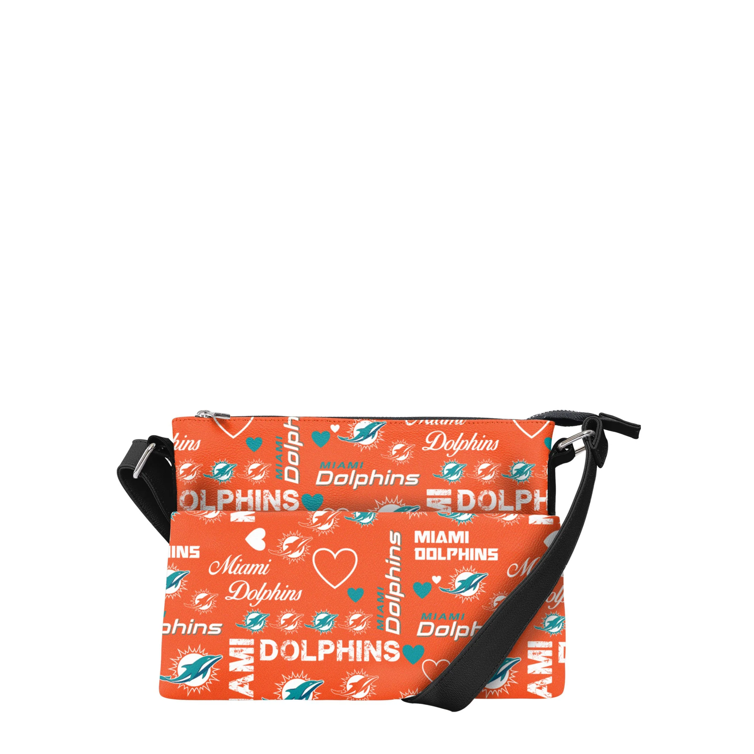 Miami Dolphins NFL Logo Love Crossbody Purse