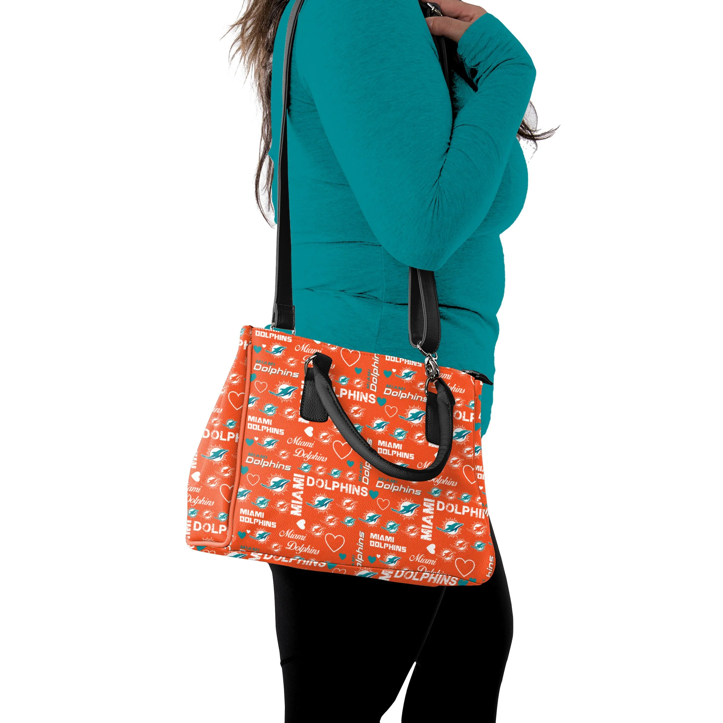 Miami Dolphins NFL Logo Love Purse - Image 2