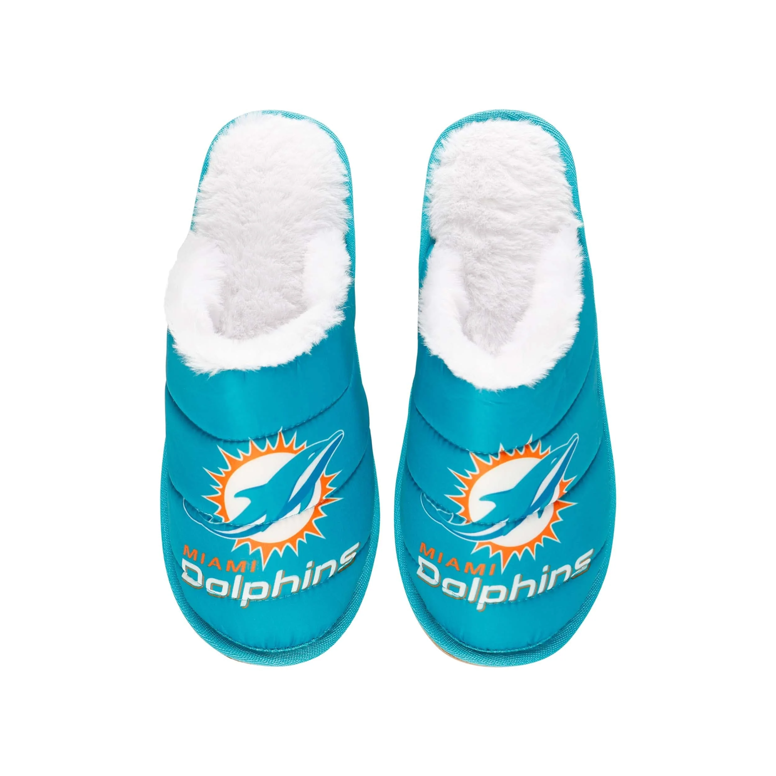 Miami Dolphins NFL Mens Big Logo Mule Slipper - Image 4