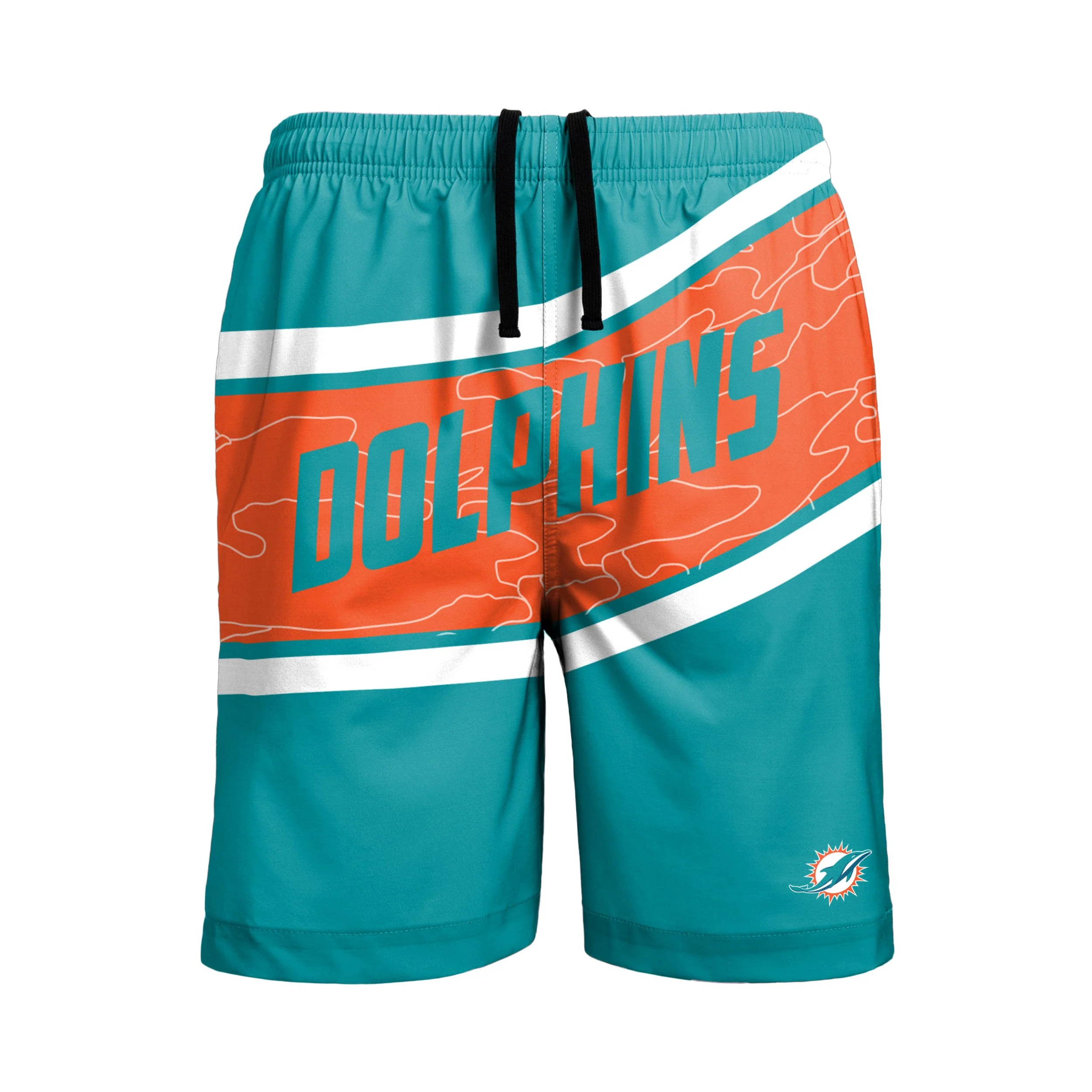 Miami Dolphins NFL Mens Big Wordmark Swimming Trunks