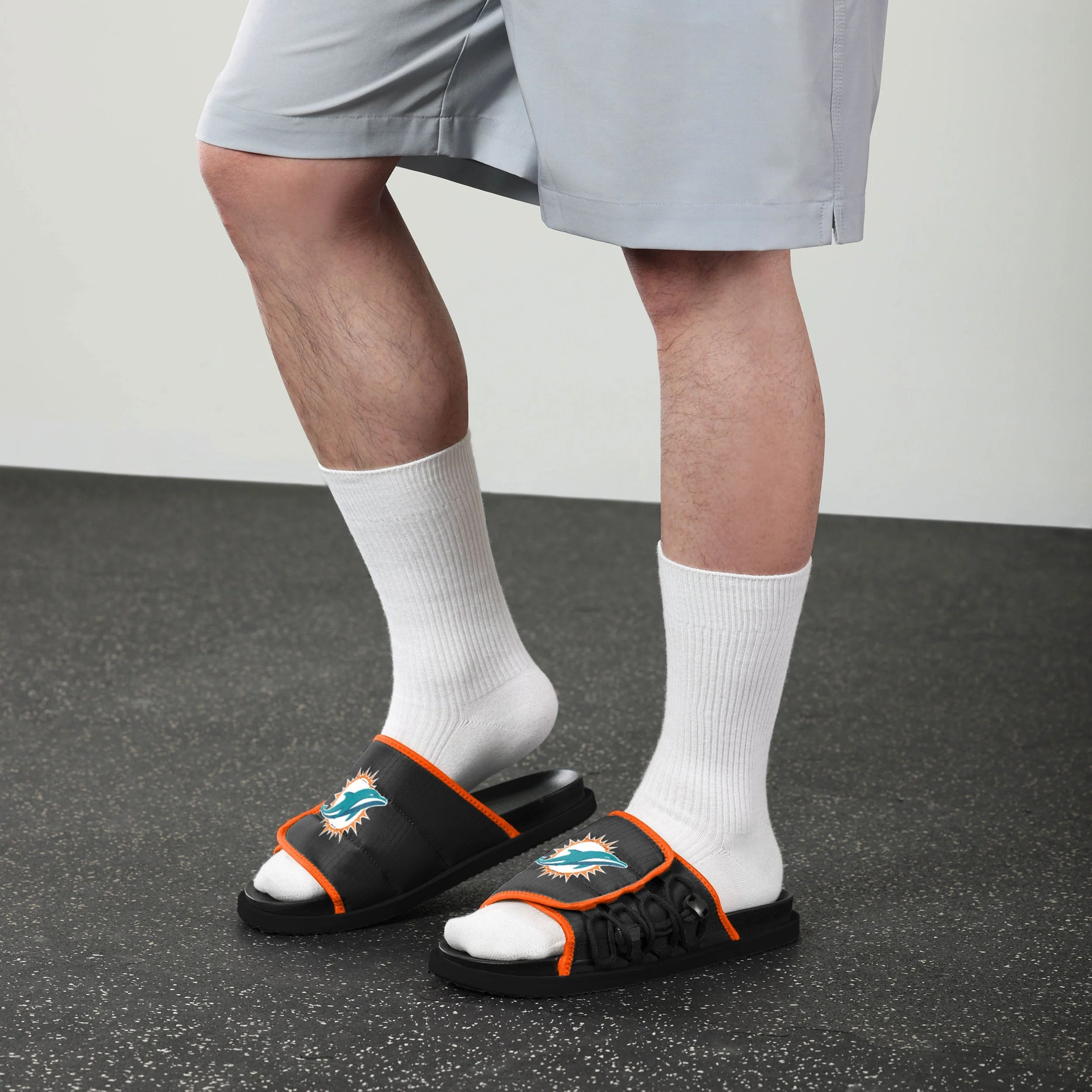 Miami Dolphins NFL Mens Future Slide Flip Flops - Image 5