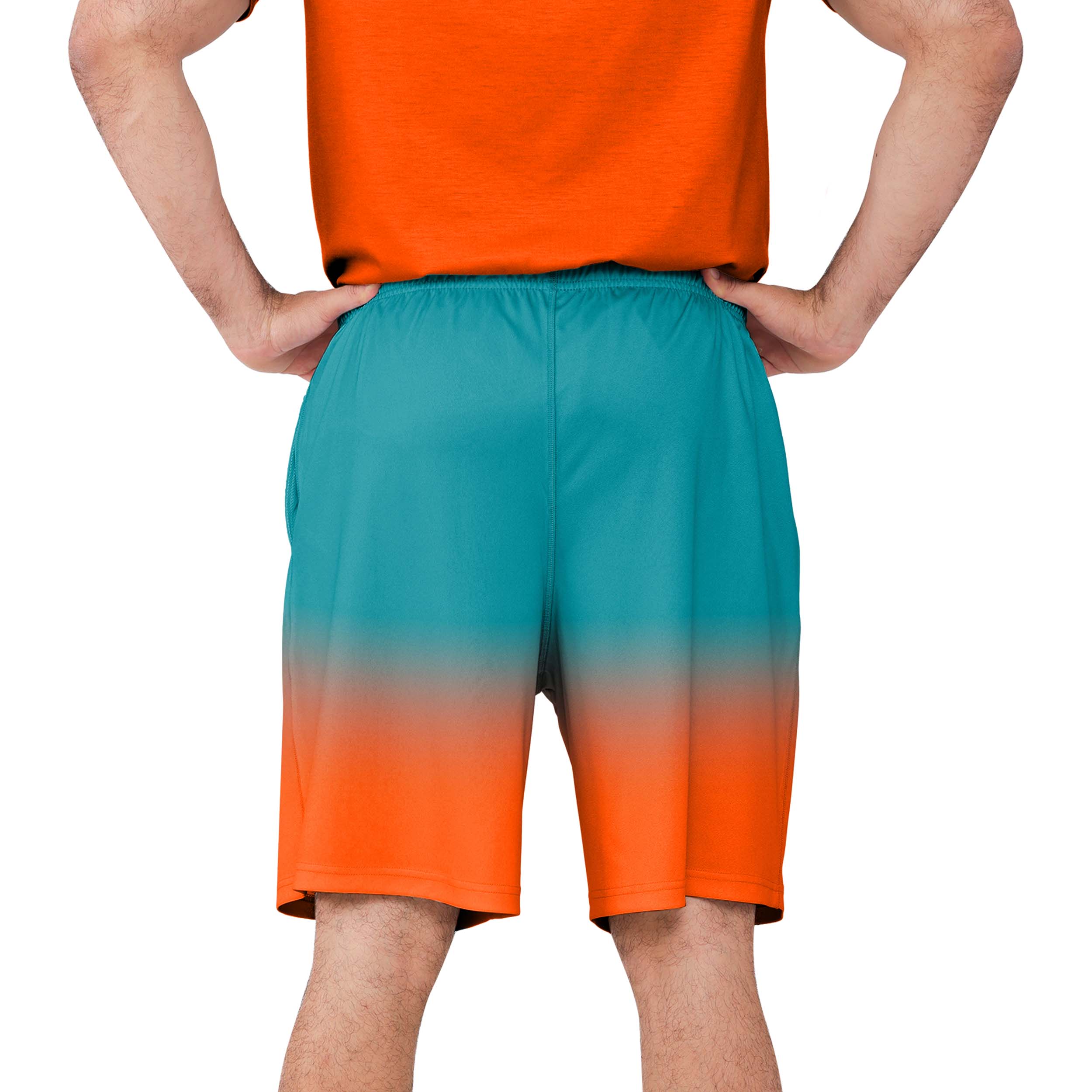 Miami Dolphins NFL Mens Game Ready Gradient Training Shorts - Image 3
