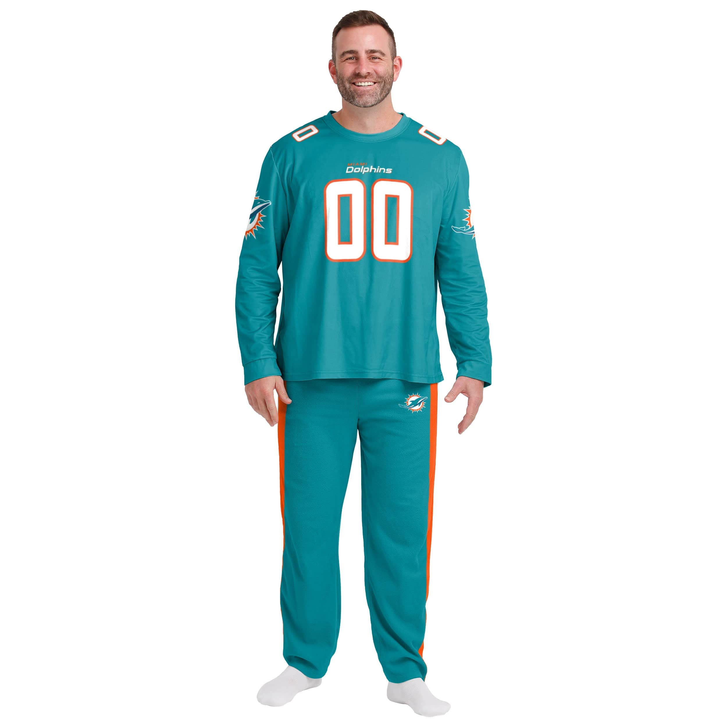 Miami Dolphins NFL Mens Gameday Ready Lounge Shirt - Image 3