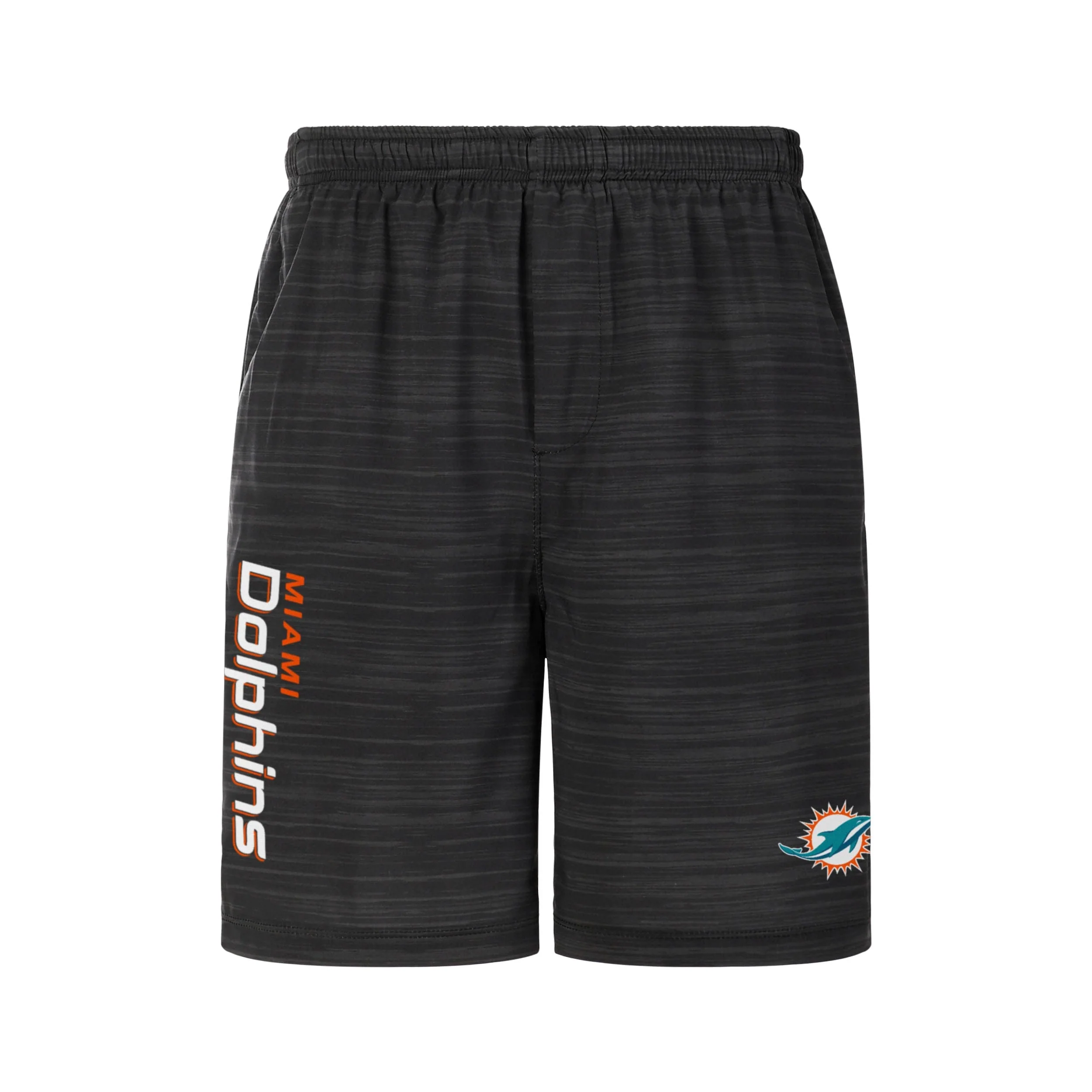 Miami Dolphins NFL Mens Heathered Black Woven Liner Shorts