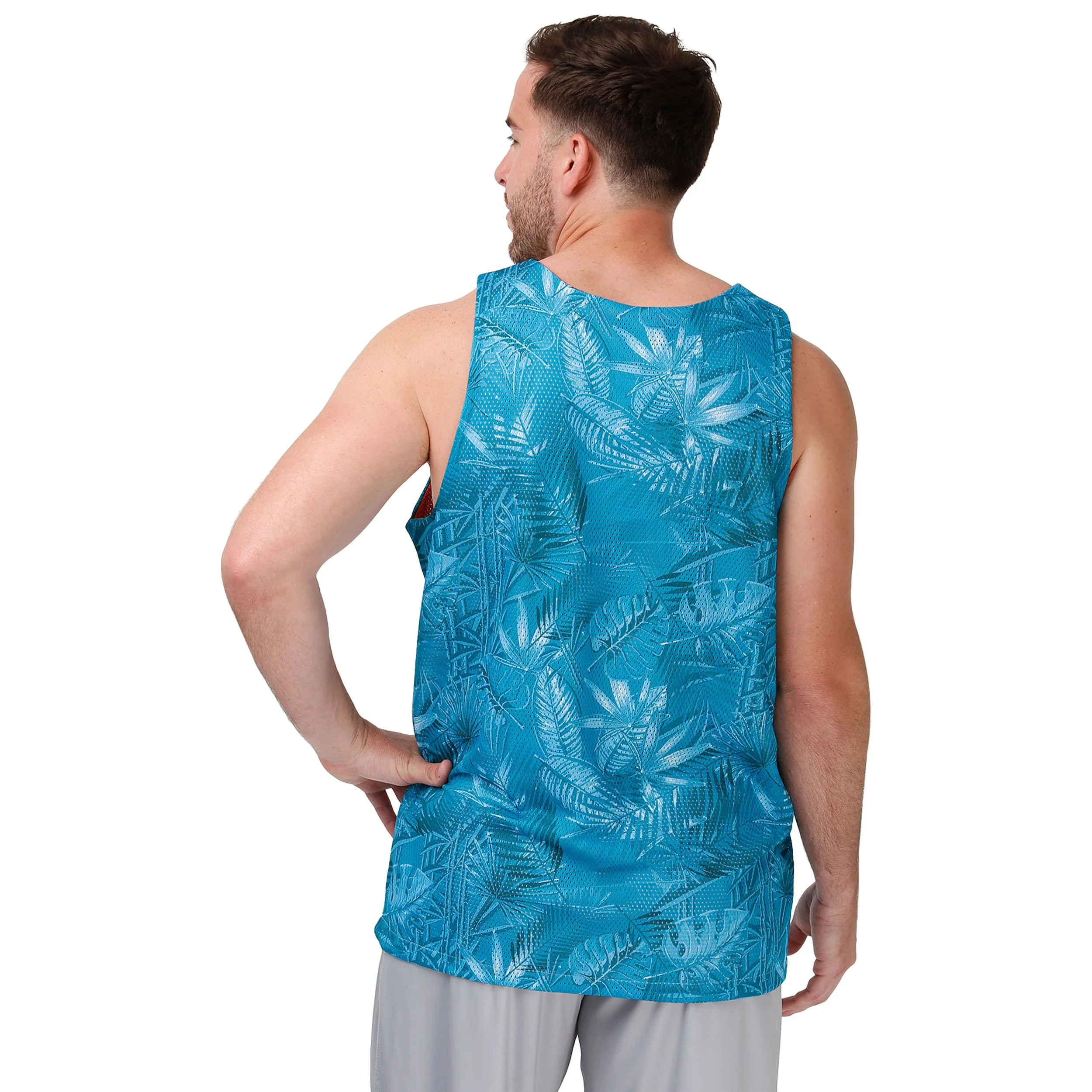 Miami Dolphins NFL Mens Reversible Floral Change-Up Sleeveless Top - Image 4