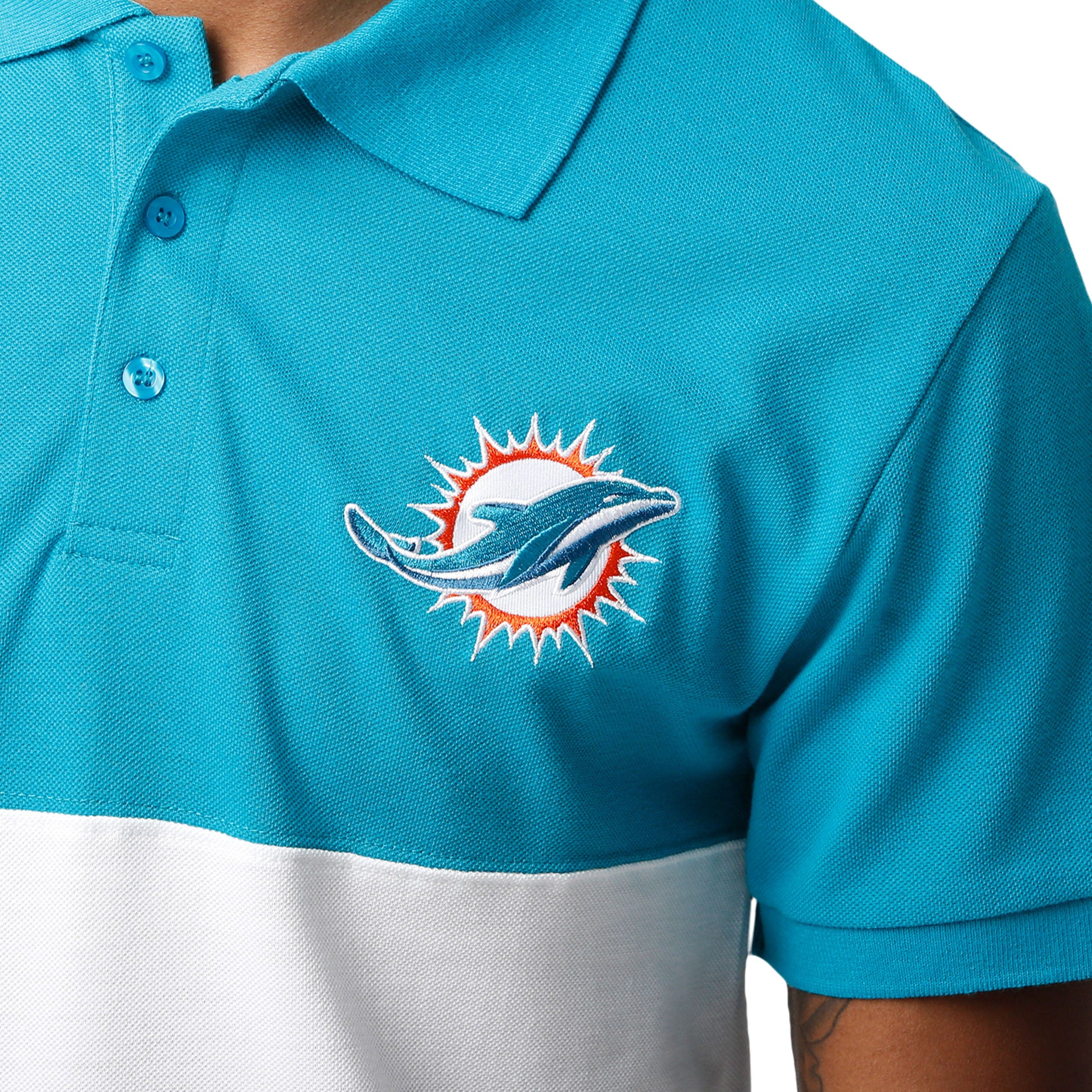 Miami Dolphins NFL Mens Rugby Scrum Polo - Image 4