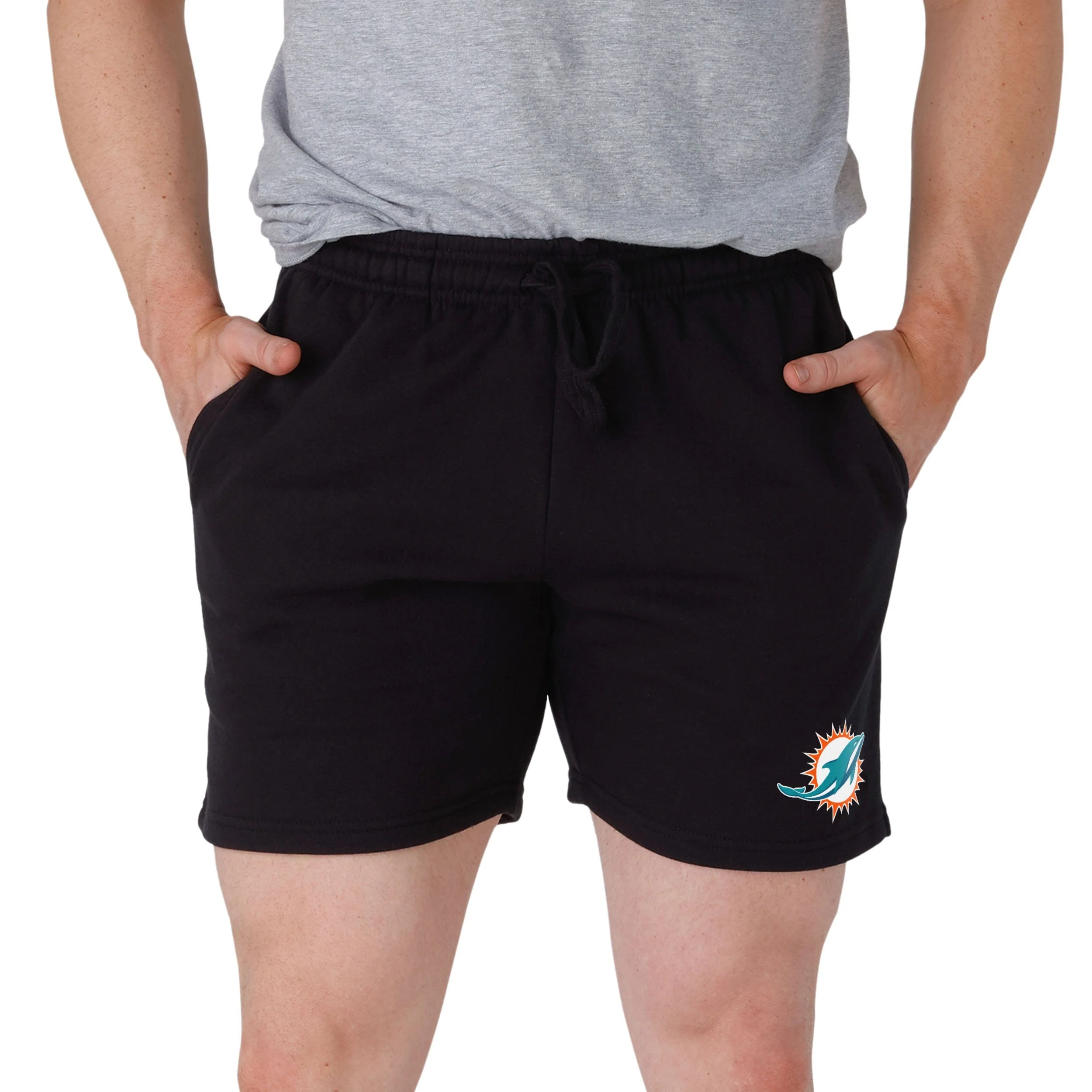 Miami Dolphins NFL Mens Solid Fleece Shorts