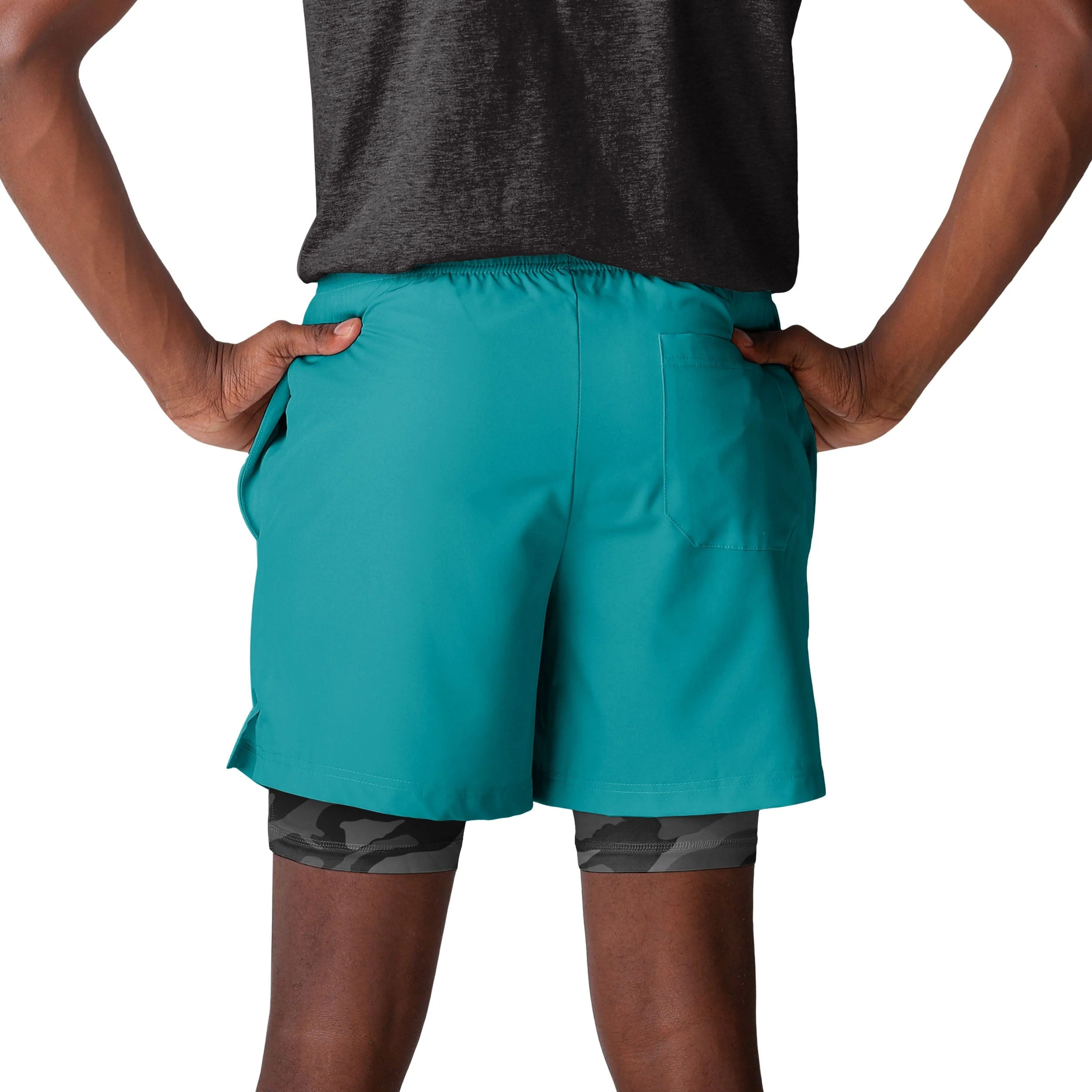 Miami Dolphins NFL Mens Team Color Camo Liner Shorts - Image 3