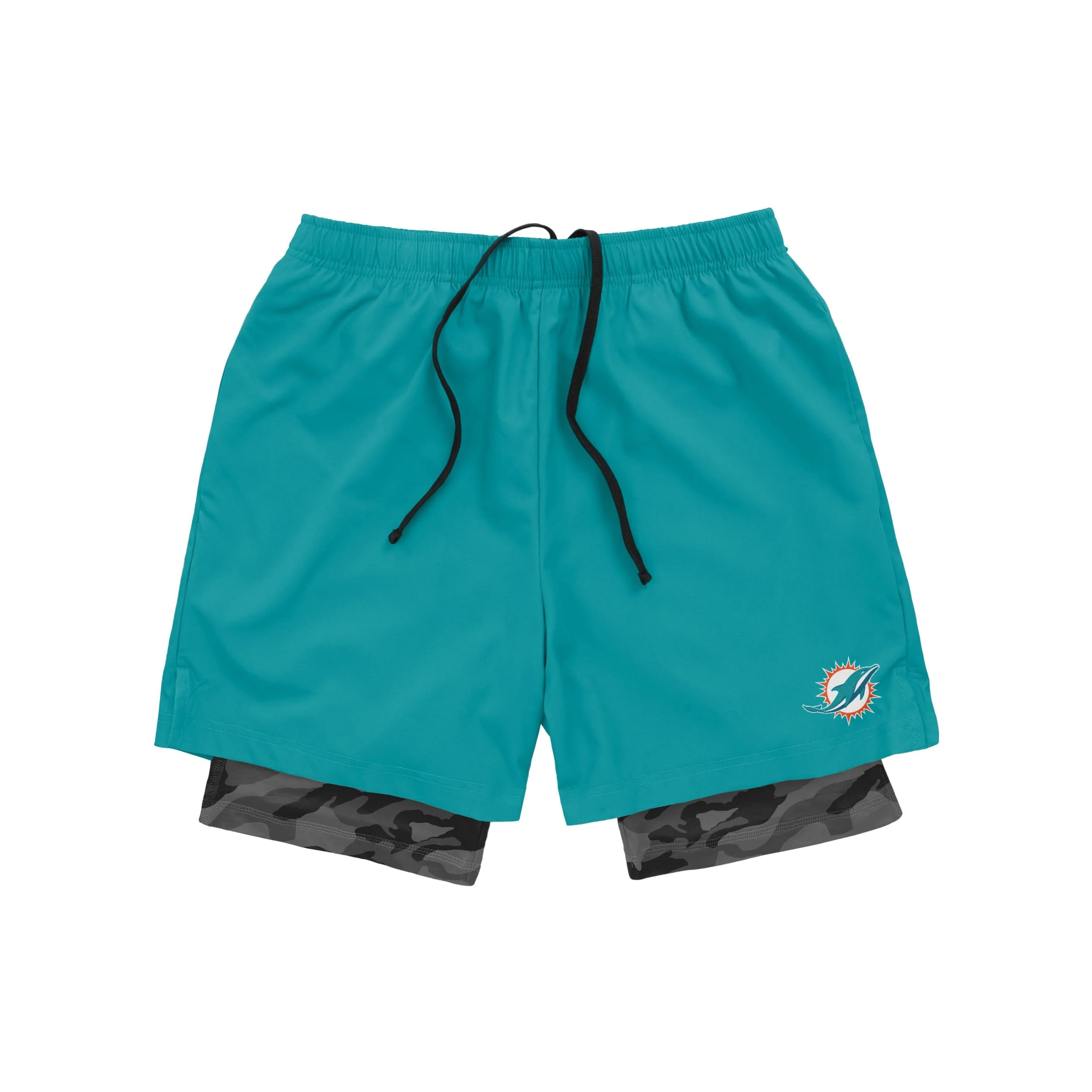 Miami Dolphins NFL Mens Team Color Camo Liner Shorts - Image 4