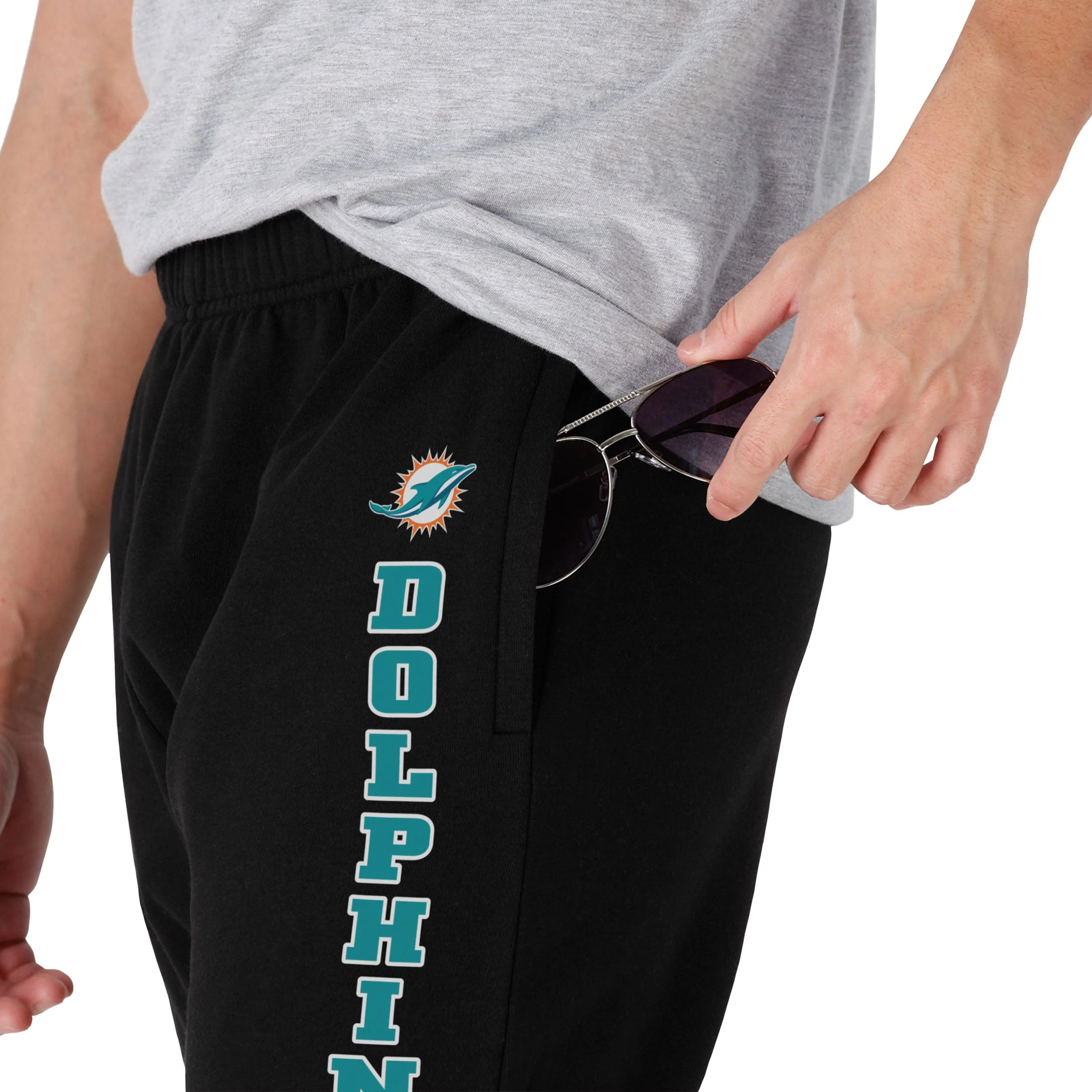 Miami Dolphins NFL Mens Team Color Sweatpants - Image 3