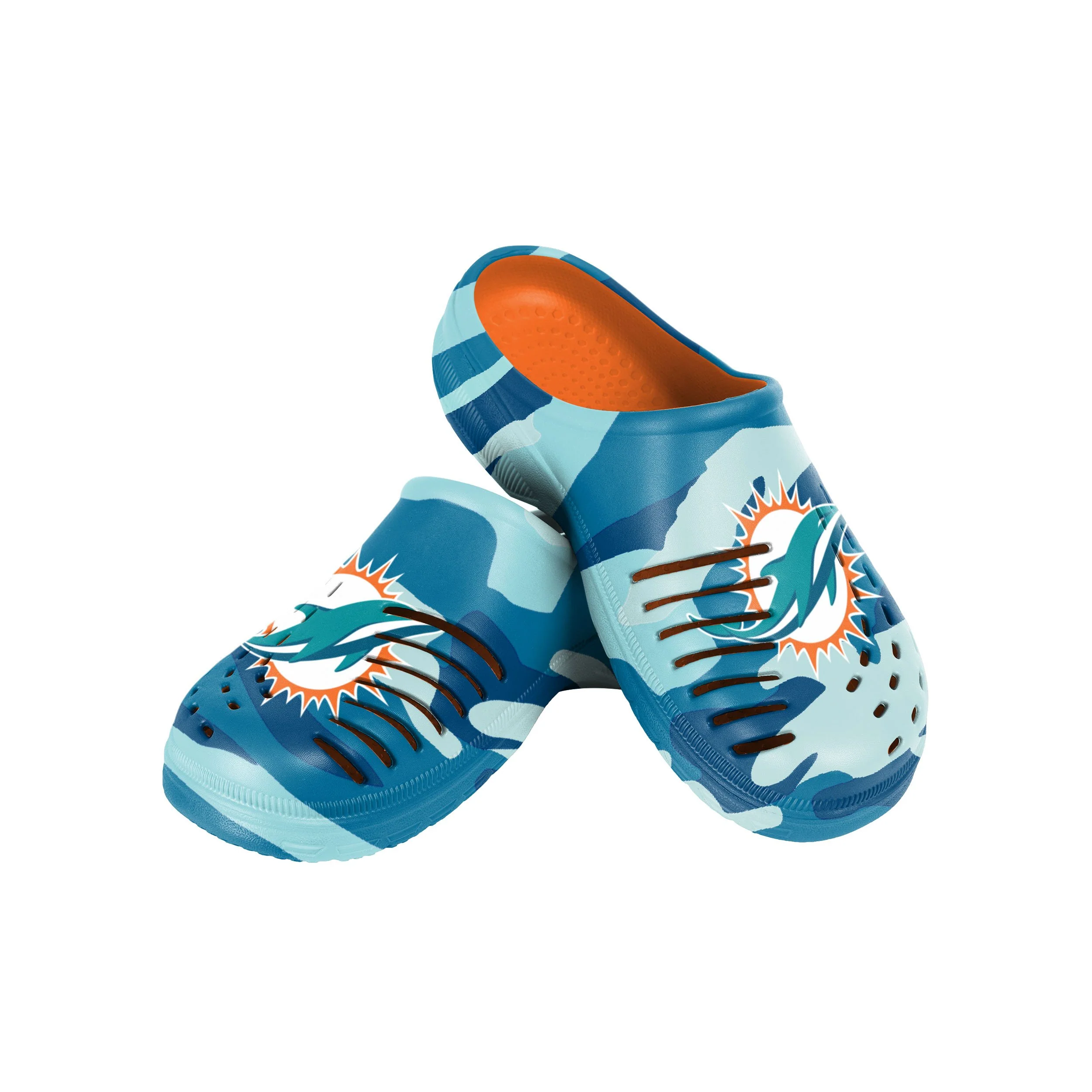 Miami Dolphins NFL Mens Tonal Camo Clog