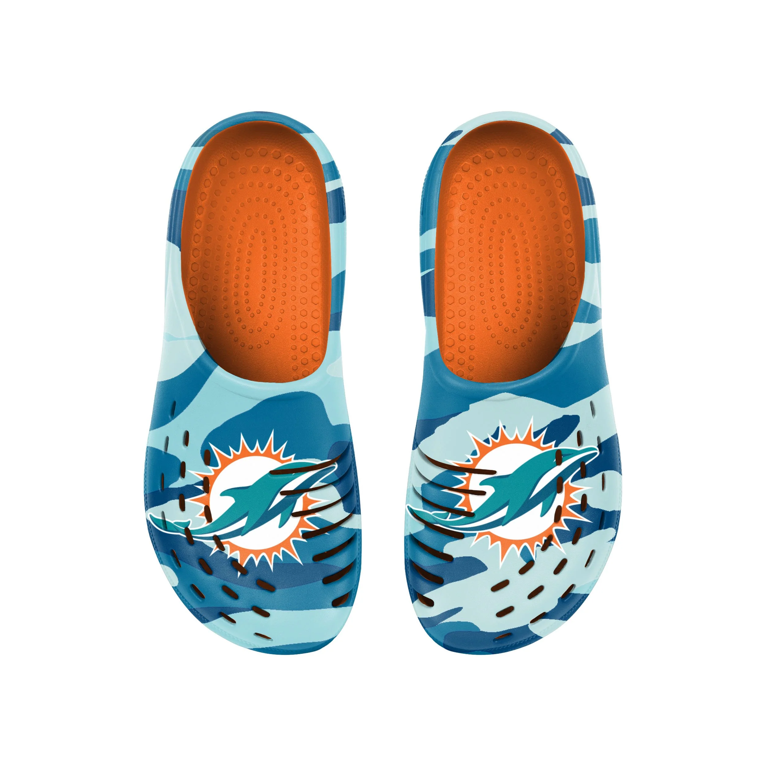 Miami Dolphins NFL Mens Tonal Camo Clog - Image 4