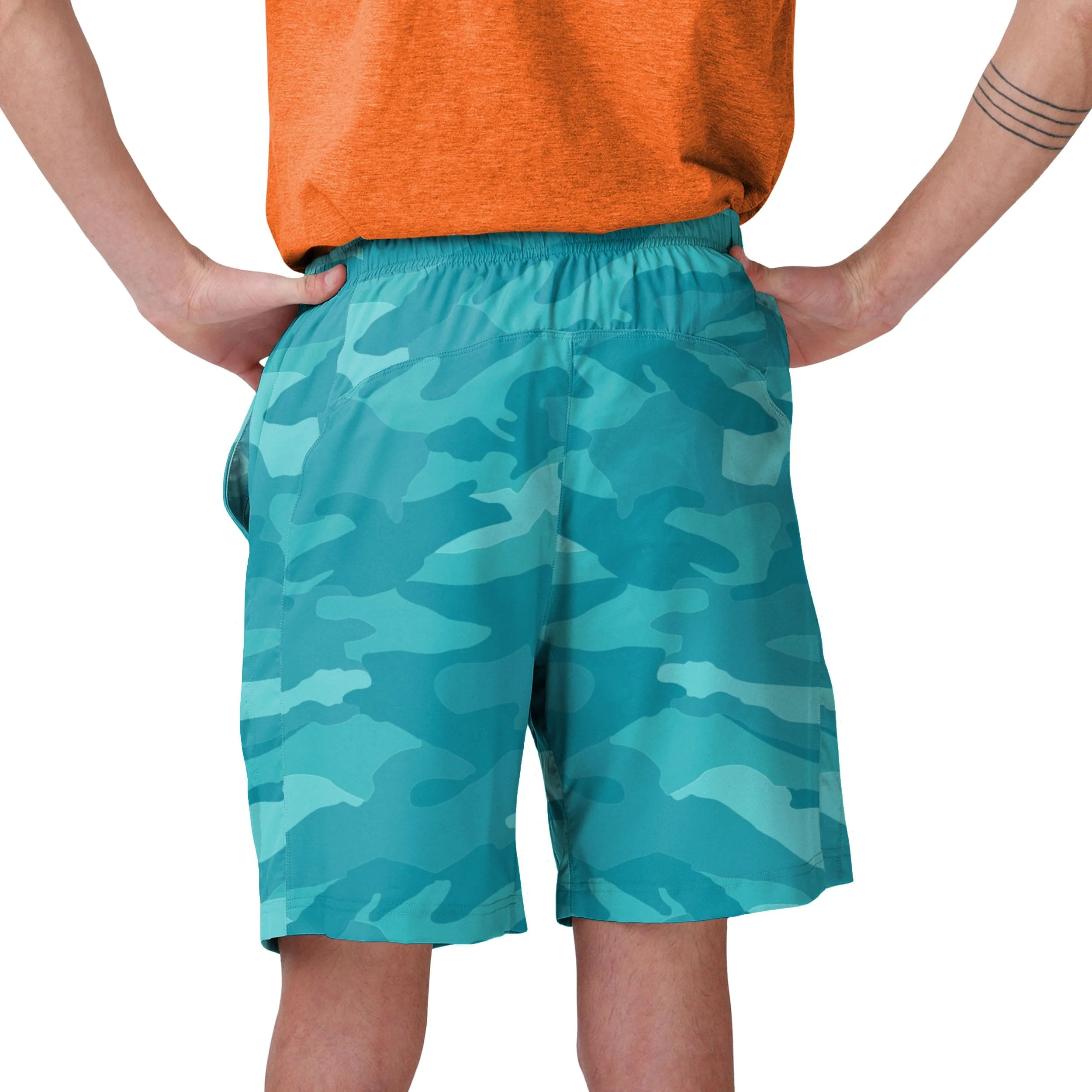 Miami Dolphins NFL Mens Tonal Camo Woven Shorts - Image 3