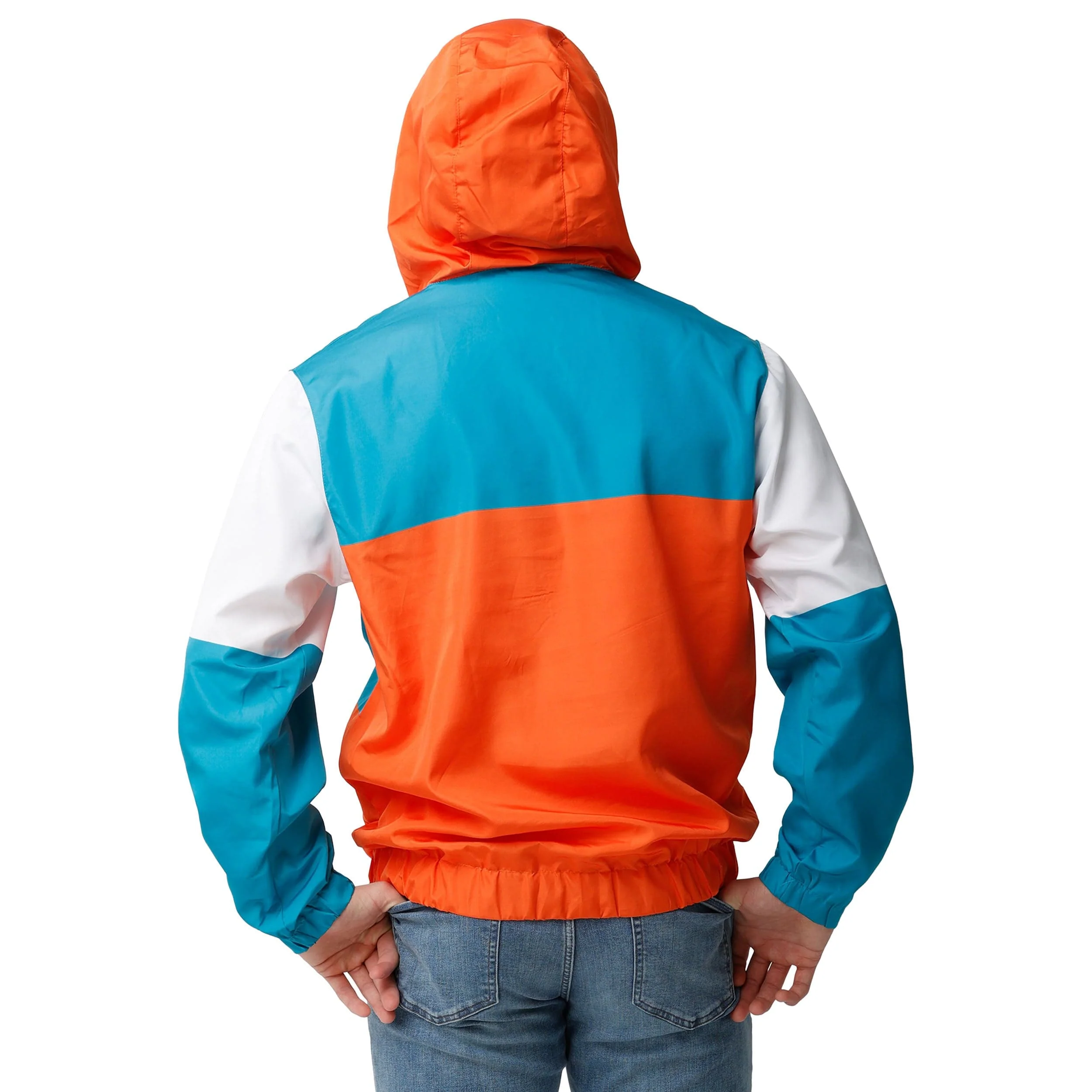 Miami Dolphins NFL Mens Warm-Up Windbreaker - Image 2
