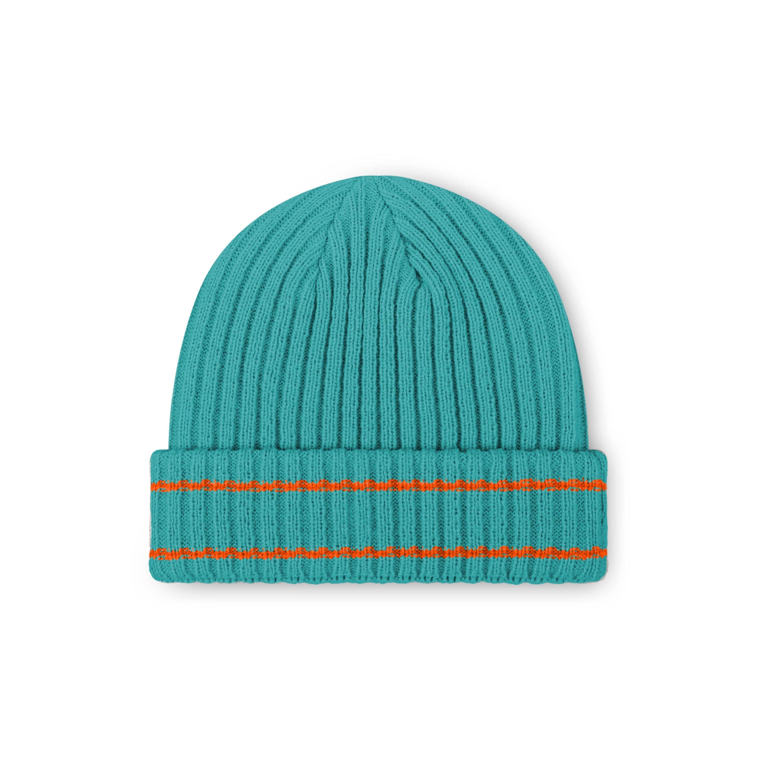 Miami Dolphins NFL Neptune Primary Logo Ribbed Beanie - Image 2