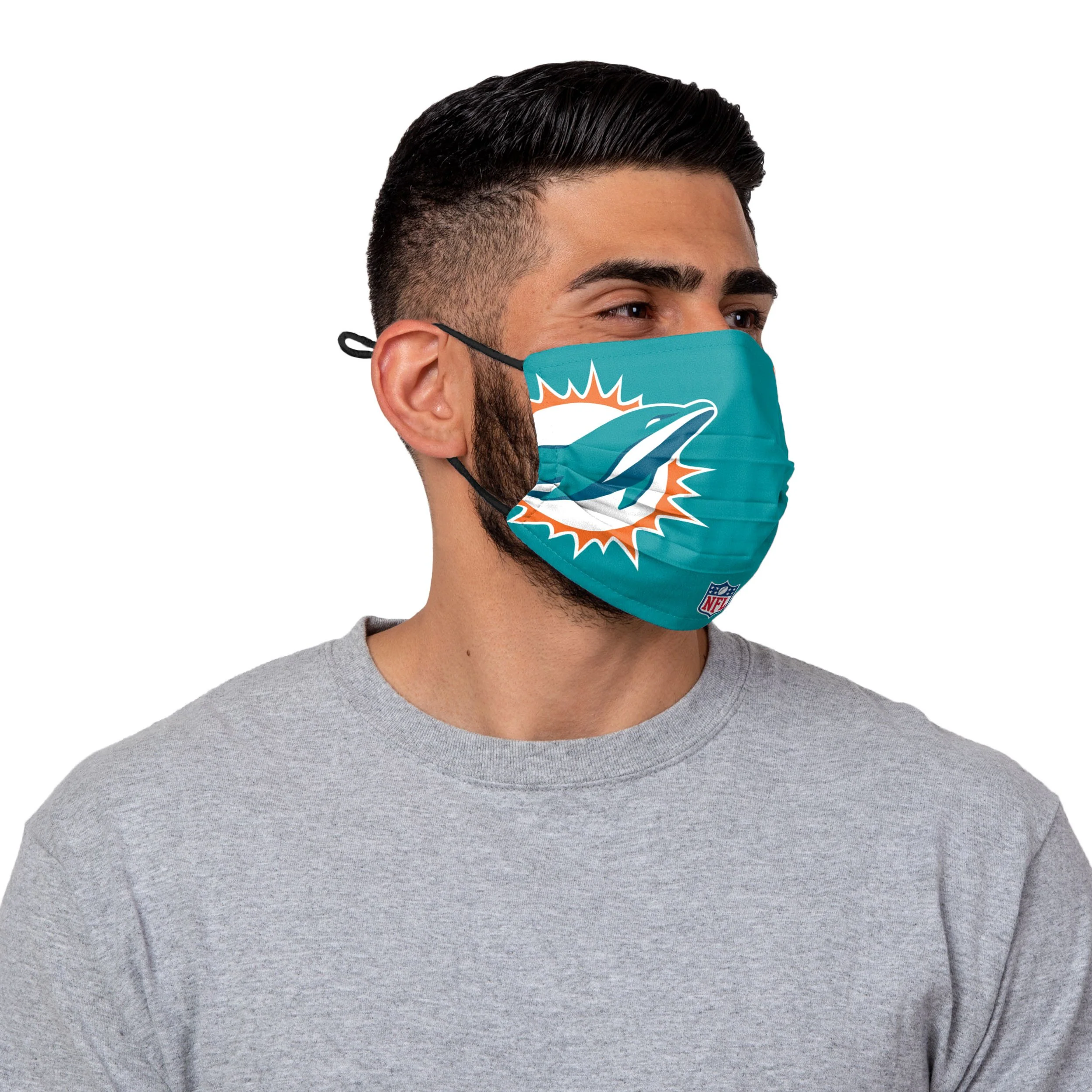 Miami Dolphins NFL Noah Igbinoghene On-Field Sideline Logo Face Cover - Image 2