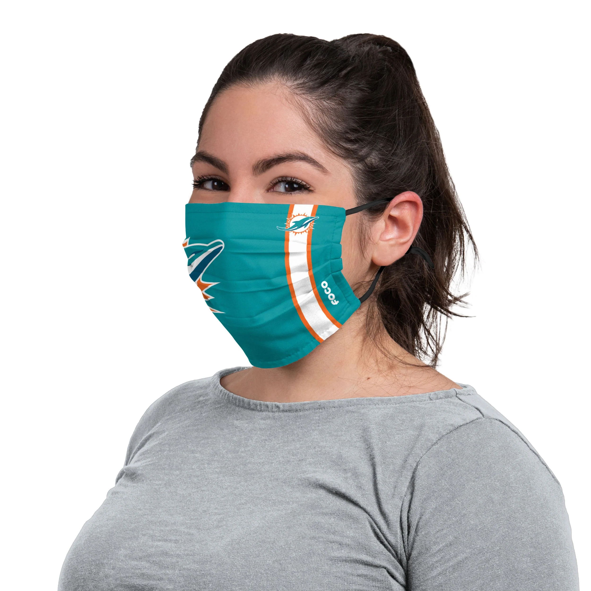 Miami Dolphins NFL On-Field Sideline Logo Face Cover - Image 3