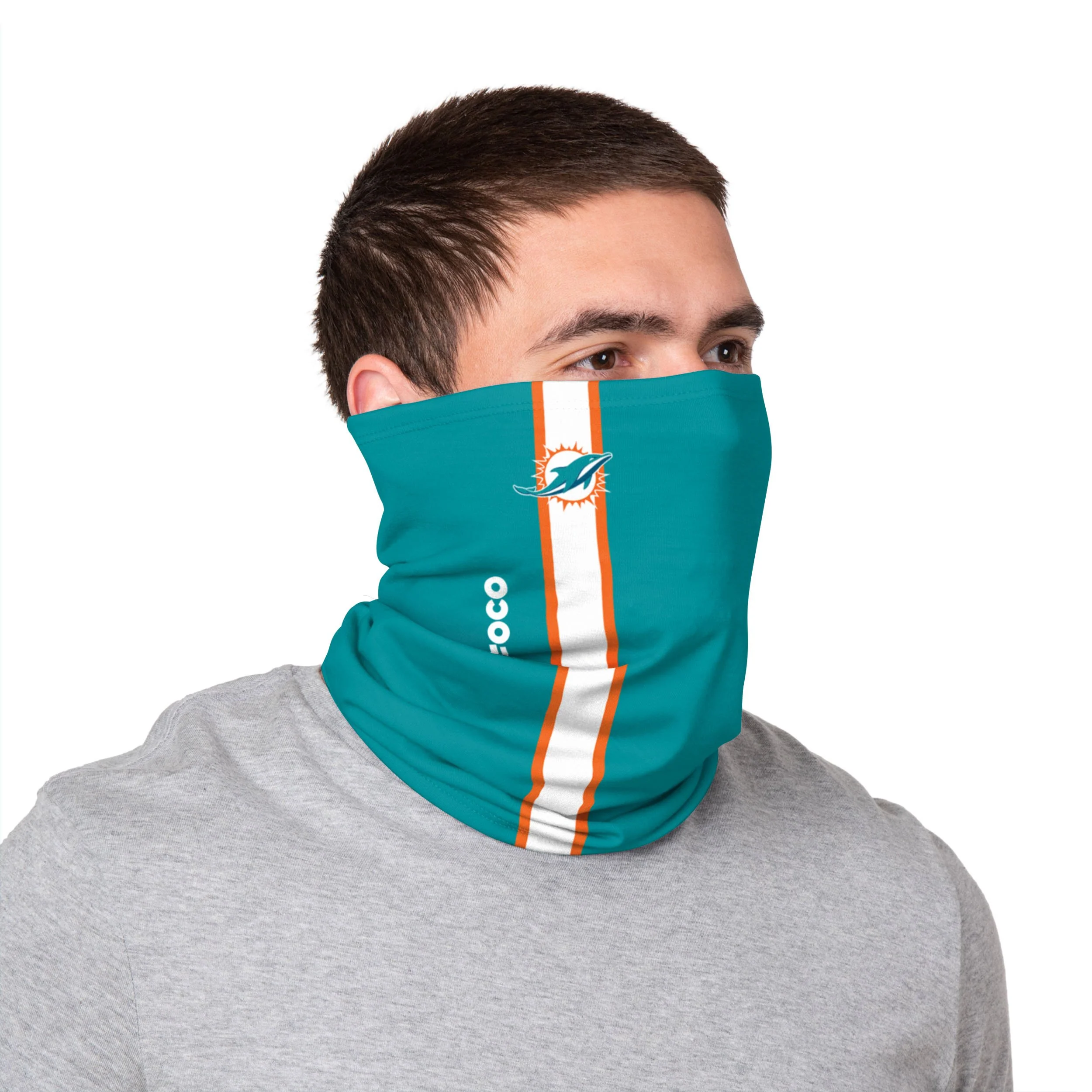 Miami Dolphins NFL On-Field Sideline Logo Gaiter Scarf - Image 3