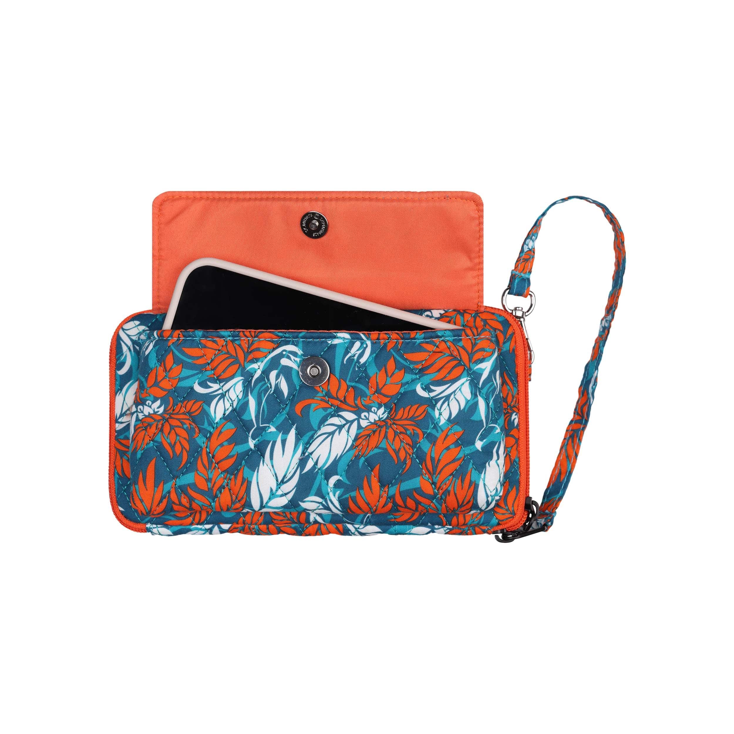 Miami Dolphins NFL Quilted Printed Wristlet - Image 4