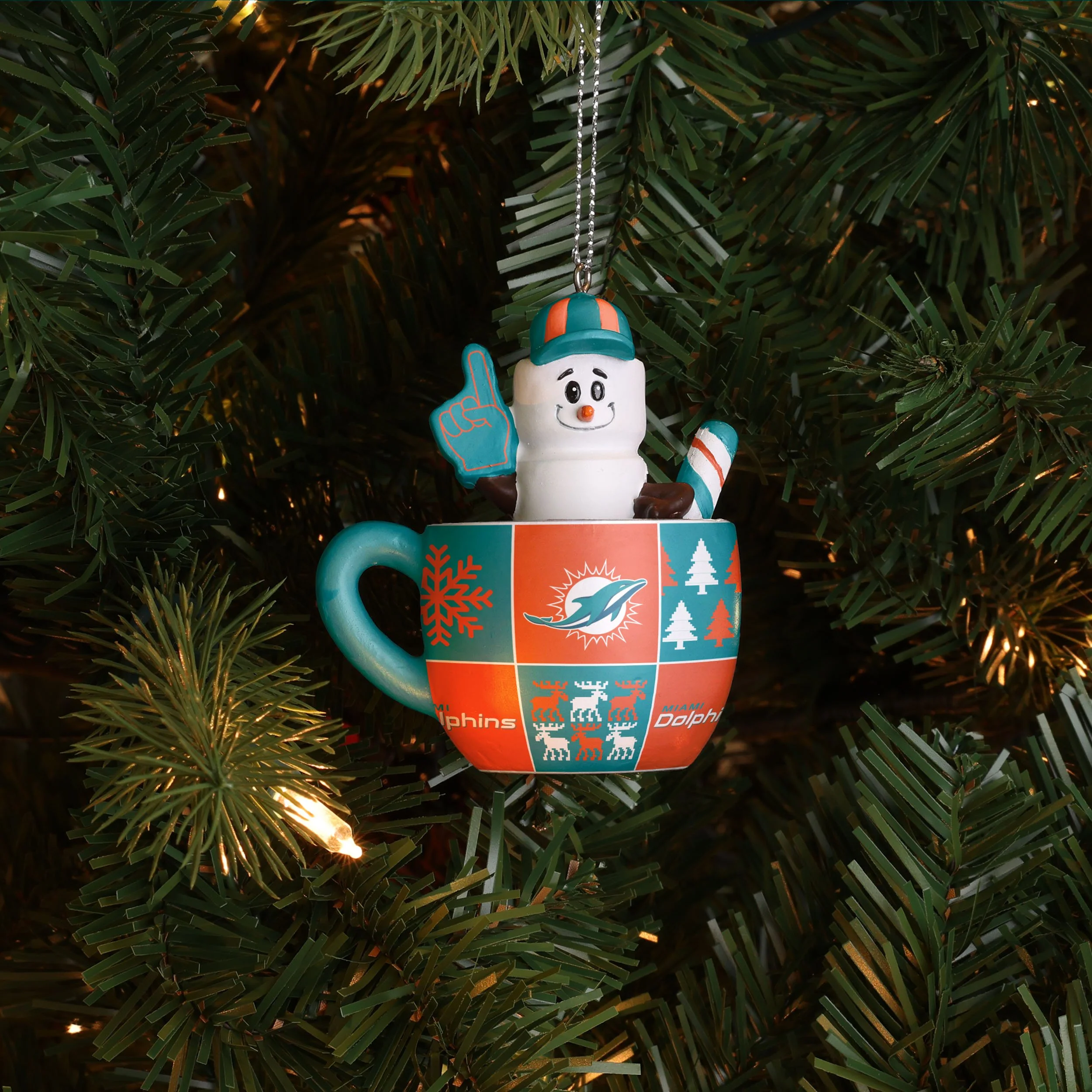 Miami Dolphins NFL Smores Mug Ornament - Image 2