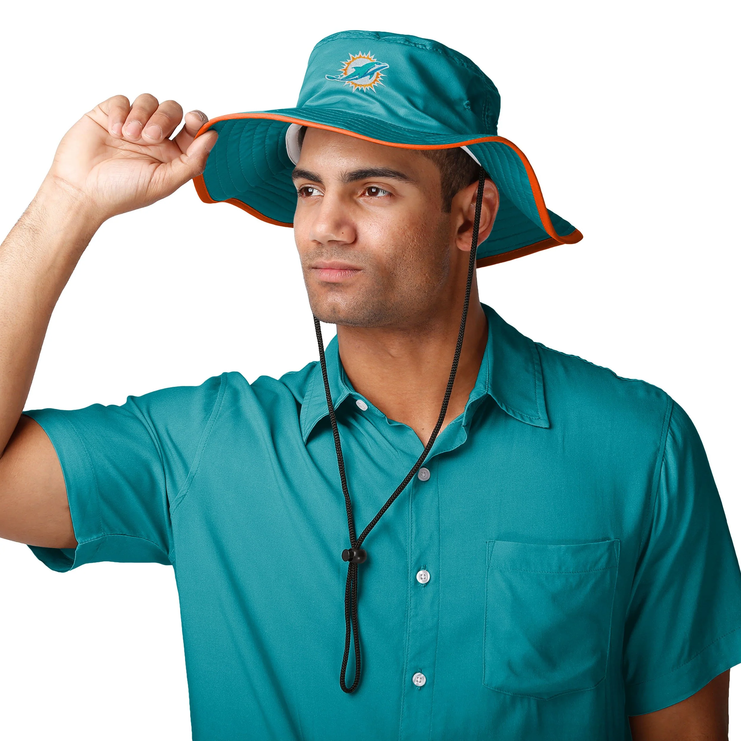 Miami Dolphins NFL Solid Boonie Hat - Image 2