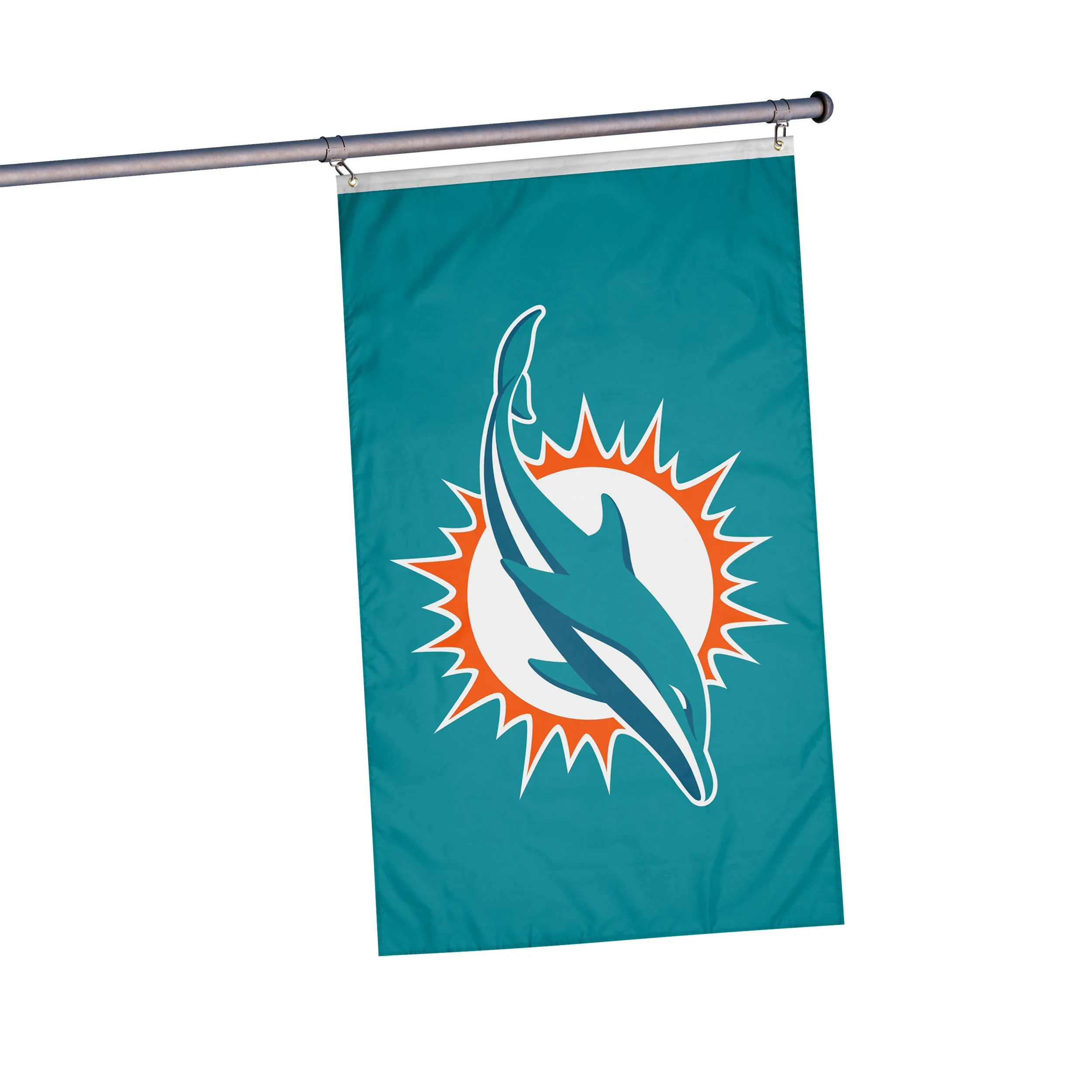 Miami Dolphins NFL Solid Horizontal Flag
